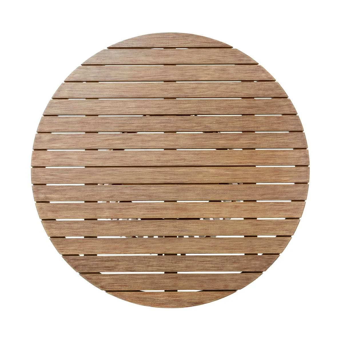 Escondido Santo Outdoor Patio 5 Piece Round Dining Set in Eucalyptus Wood and Charcoal Rope By Armen Living - Image 6