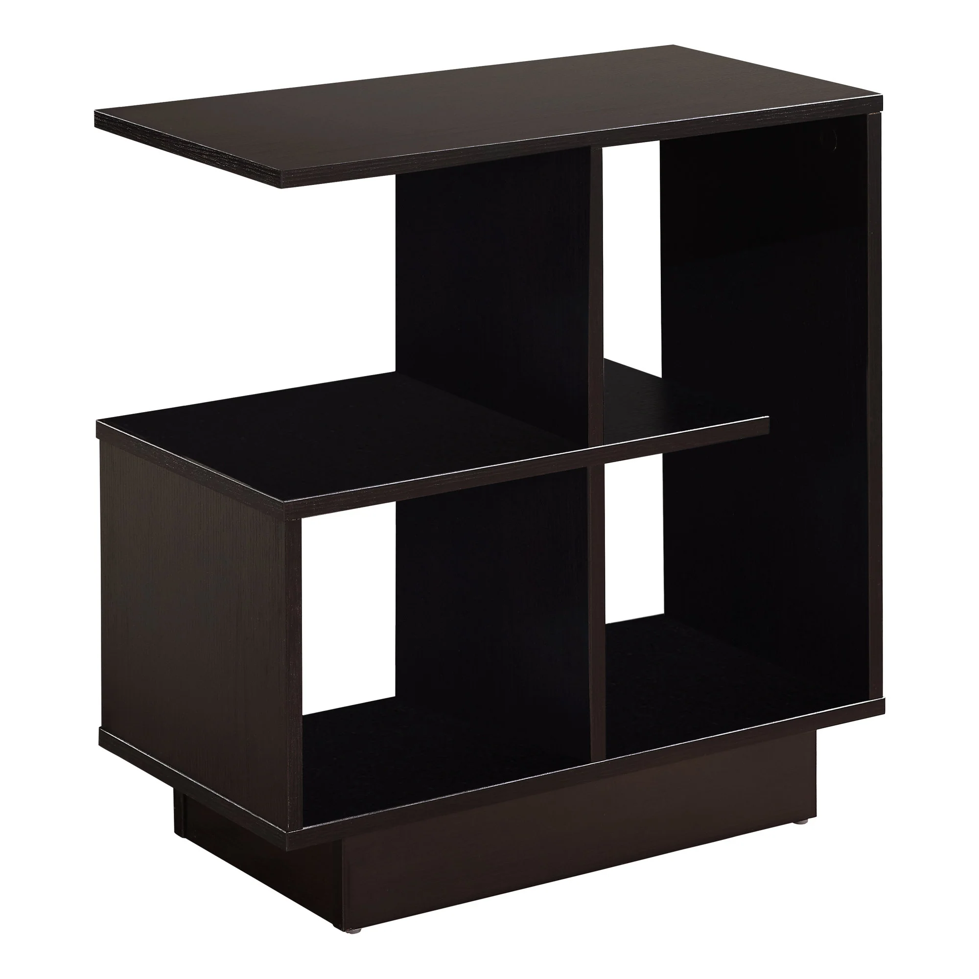 Espresso Accent Table With Open Shelves By Homeroots