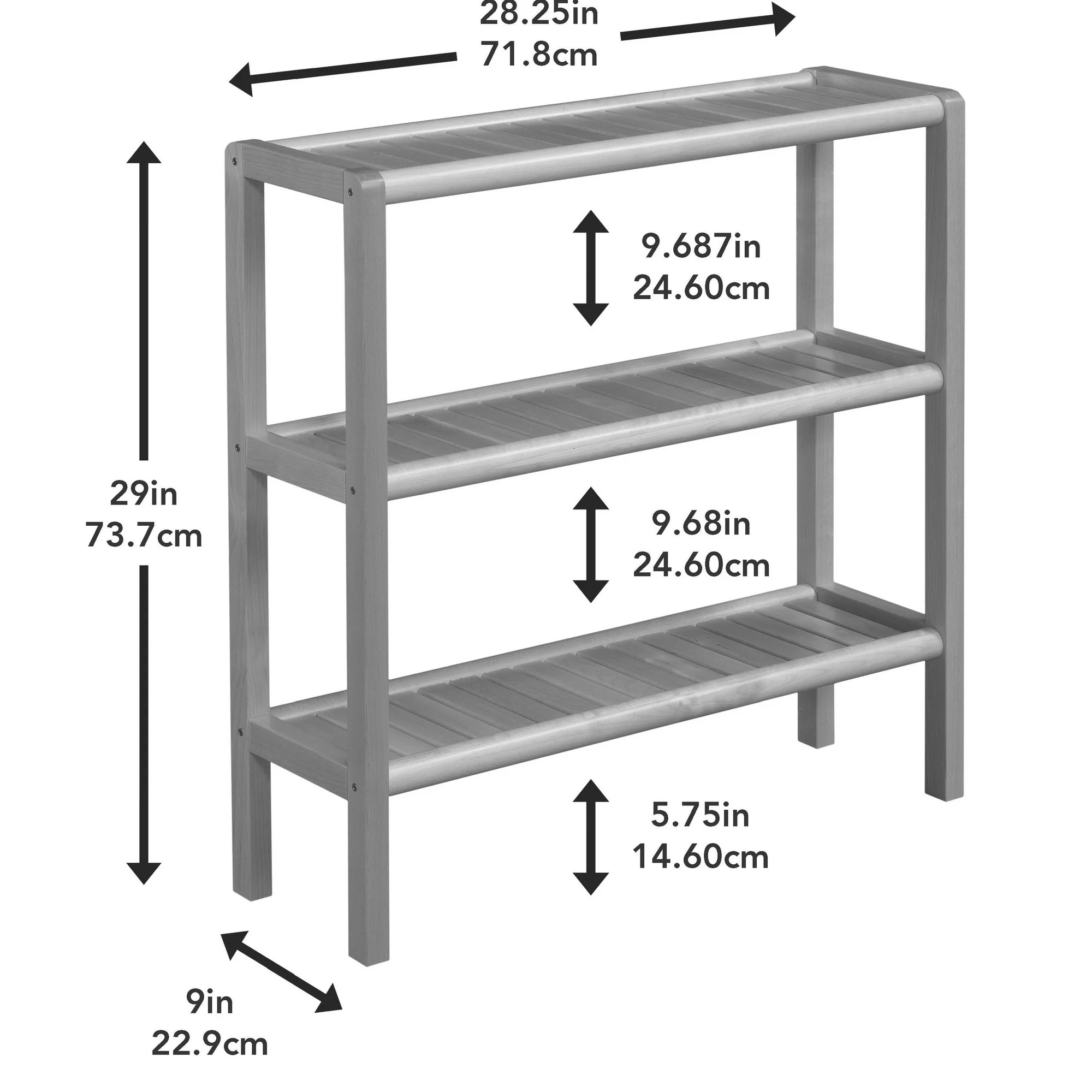 Espresso Brown Versatile Shoe Rack Shelving Unit By Homeroots - Image 4