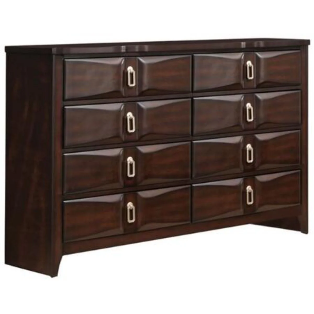 Espresso Eight Drawer Double Dresser By Homeroots