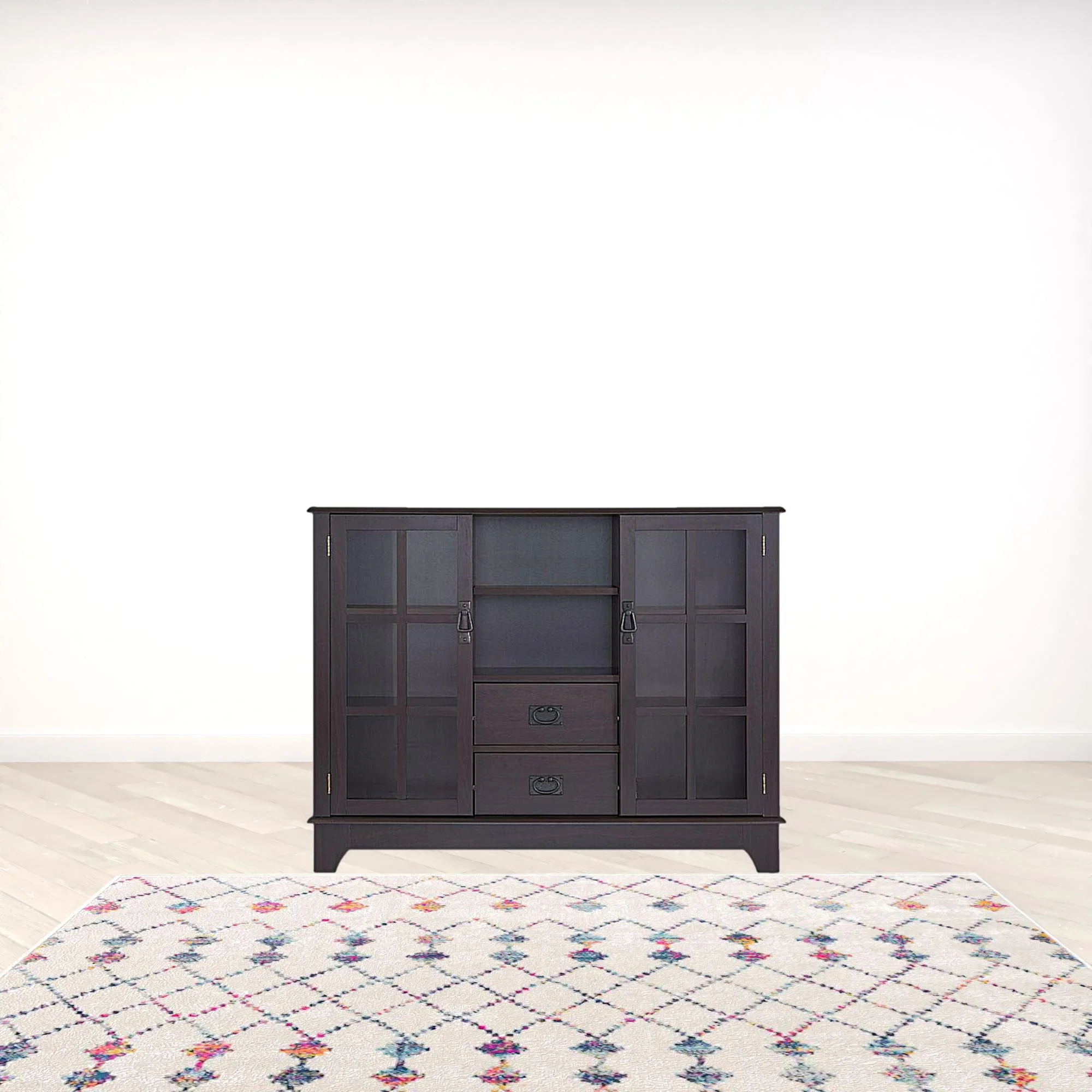 Espresso Mdf Cabinet By Homeroots