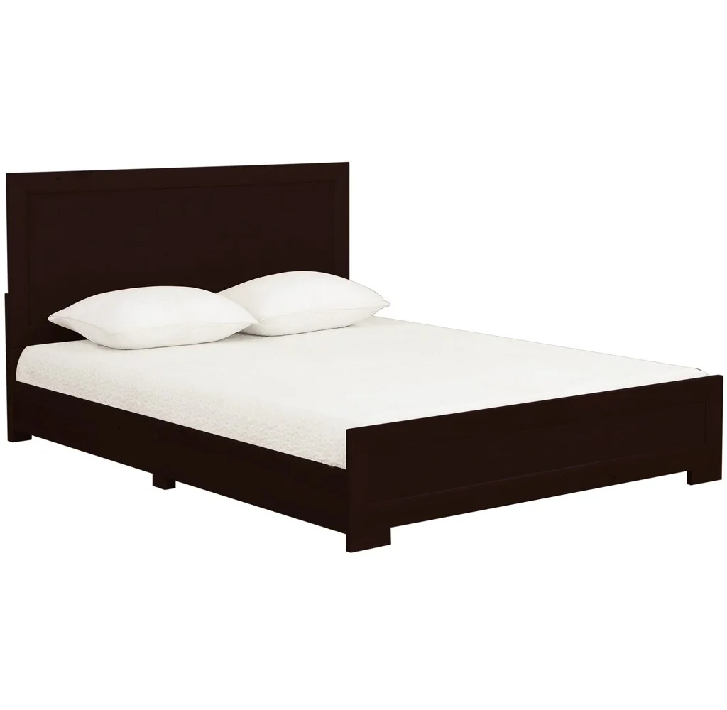 Espresso Wood Full Platform Bed By Homeroots - 397092 - Image 3