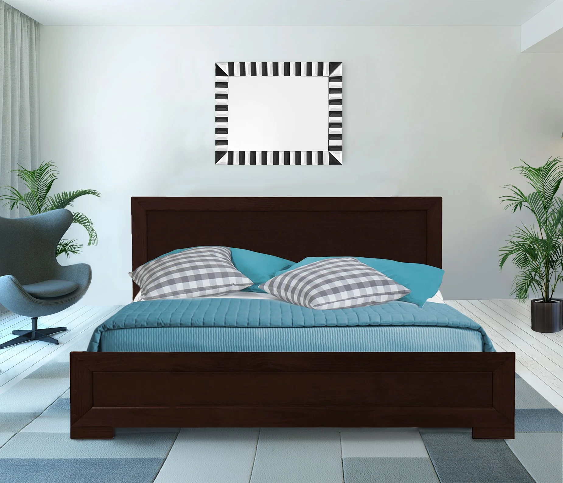 Espresso Wood Twin Platform Bed By Homeroots - 397091