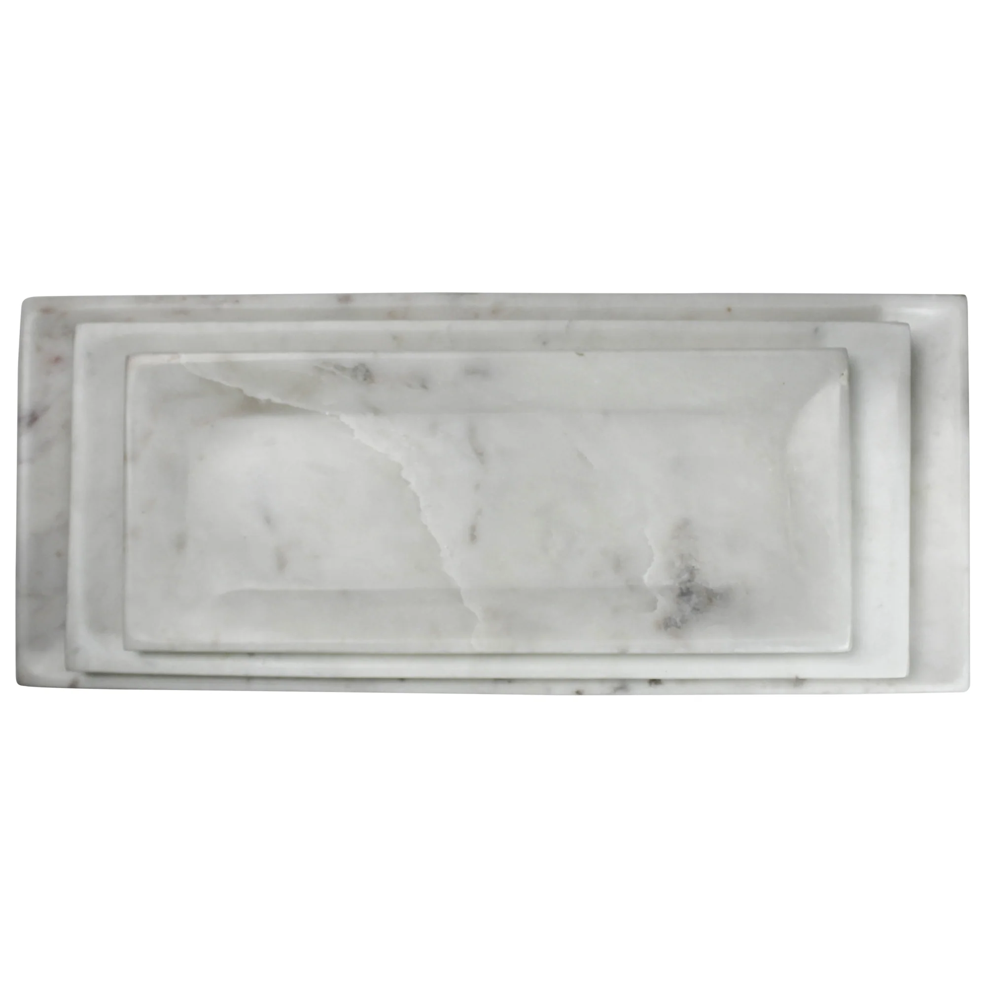 Essex Rectangle Plate, Marble - Large By HomArt - Image 5