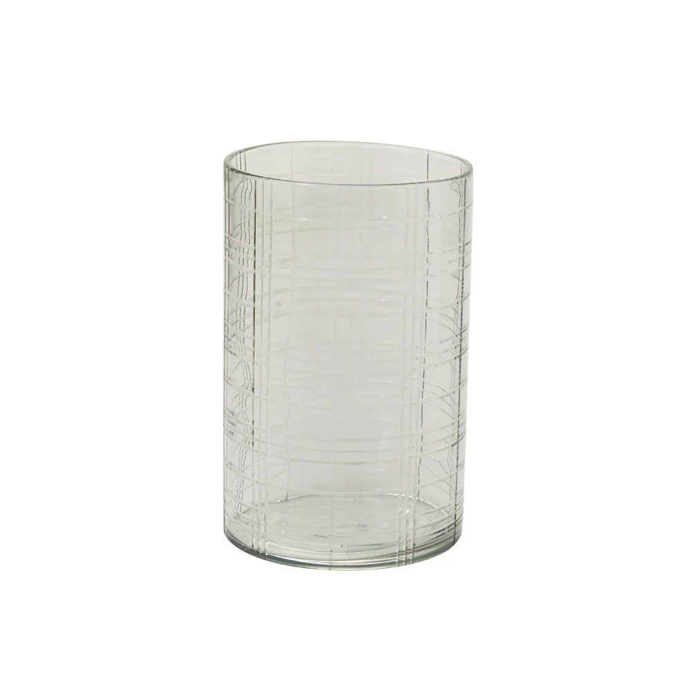 Etched Plaid Votive By Accent Decor - Image 2
