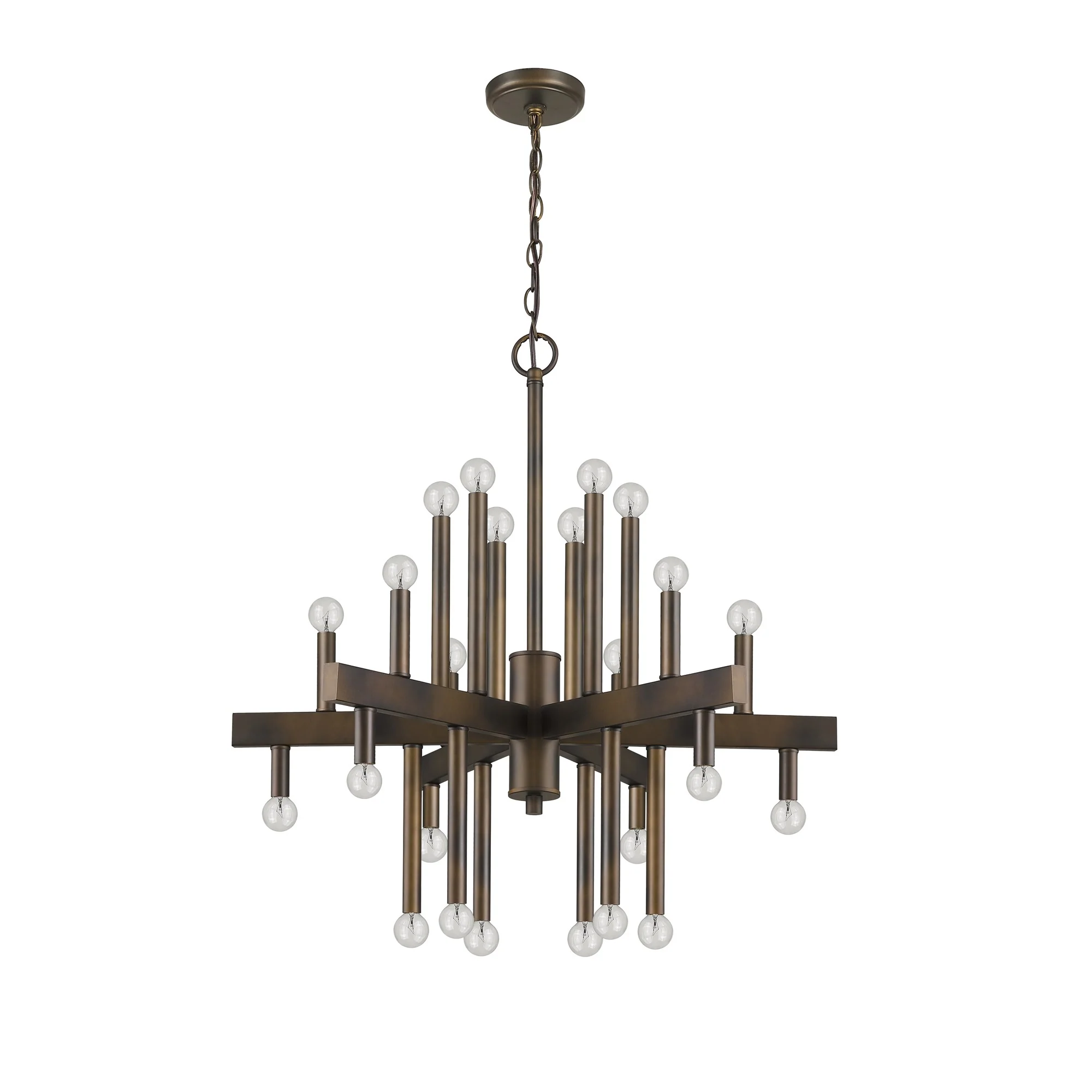 Fallon 24-Light Oil-Rubbed Bronze Chandelier By Homeroots - Image 3