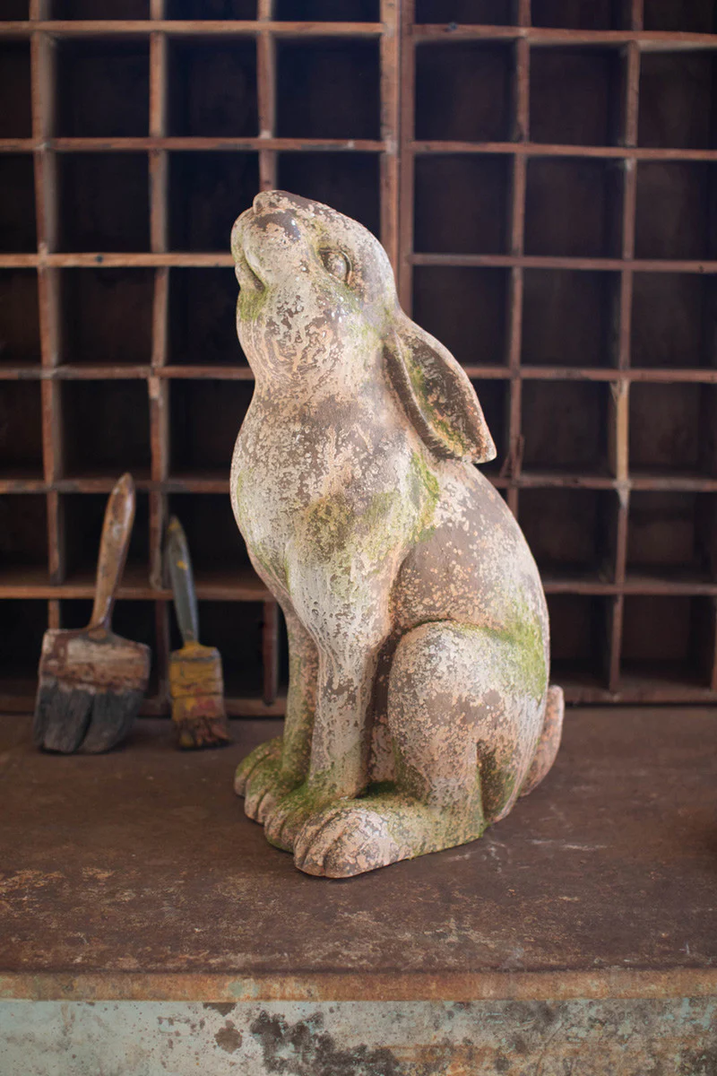 Faux Concrete Rabbit - Head Up By Kalalou