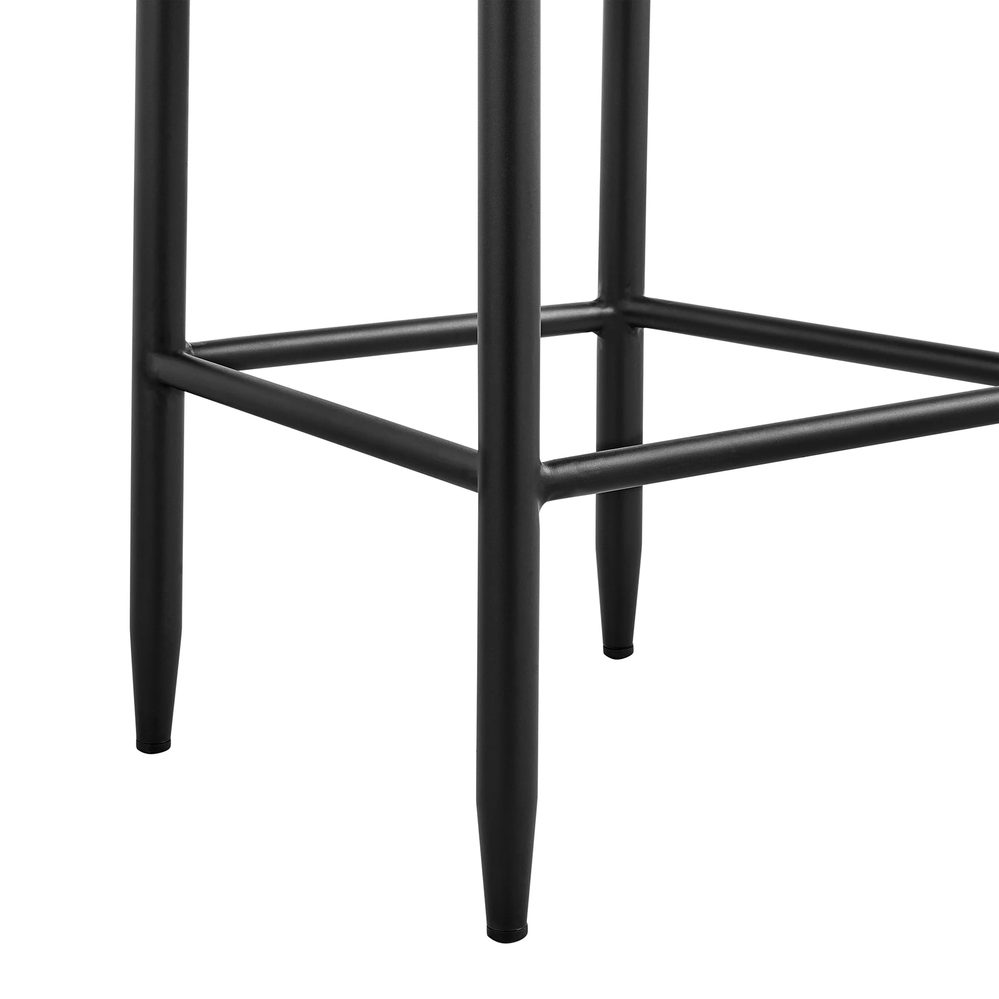 Felicia Outdoor Patio Bar Stool in Aluminum with Grey Rope and Cushions By Armen Living - Image 9