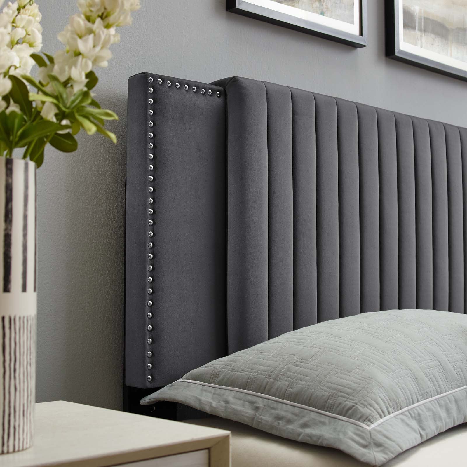 Felicity Channel Tufted Performance Velvet Twin Headboard By Modway - MOD-6661 - Image 8