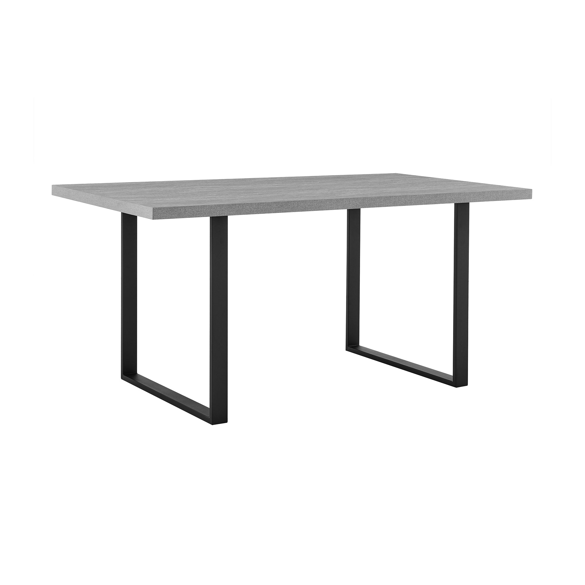 Fenton Dining Table with Charcoal Top and Black Base By Armen Living - Image 16