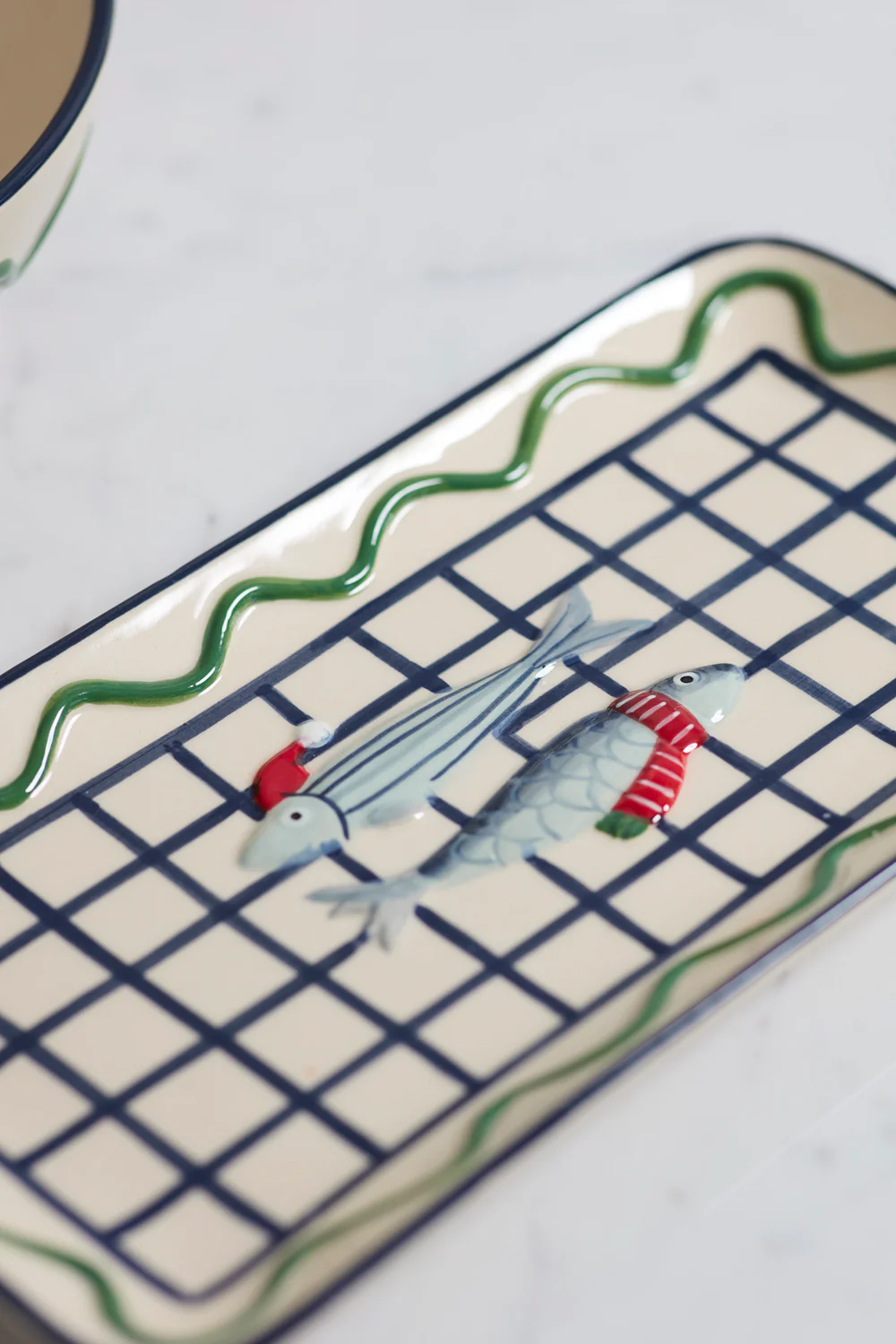 Festive Fish Platter Set of 2 By Accent Decor