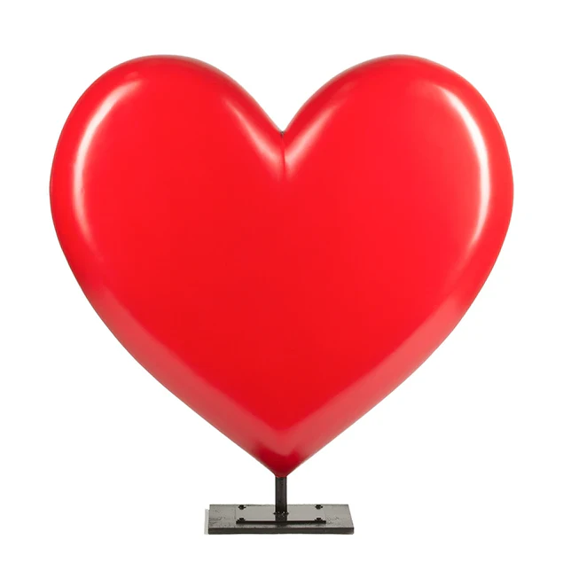 Fiberglass UV Heart Throb Sculpture, R By Gold Leaf Design Group - Image 3