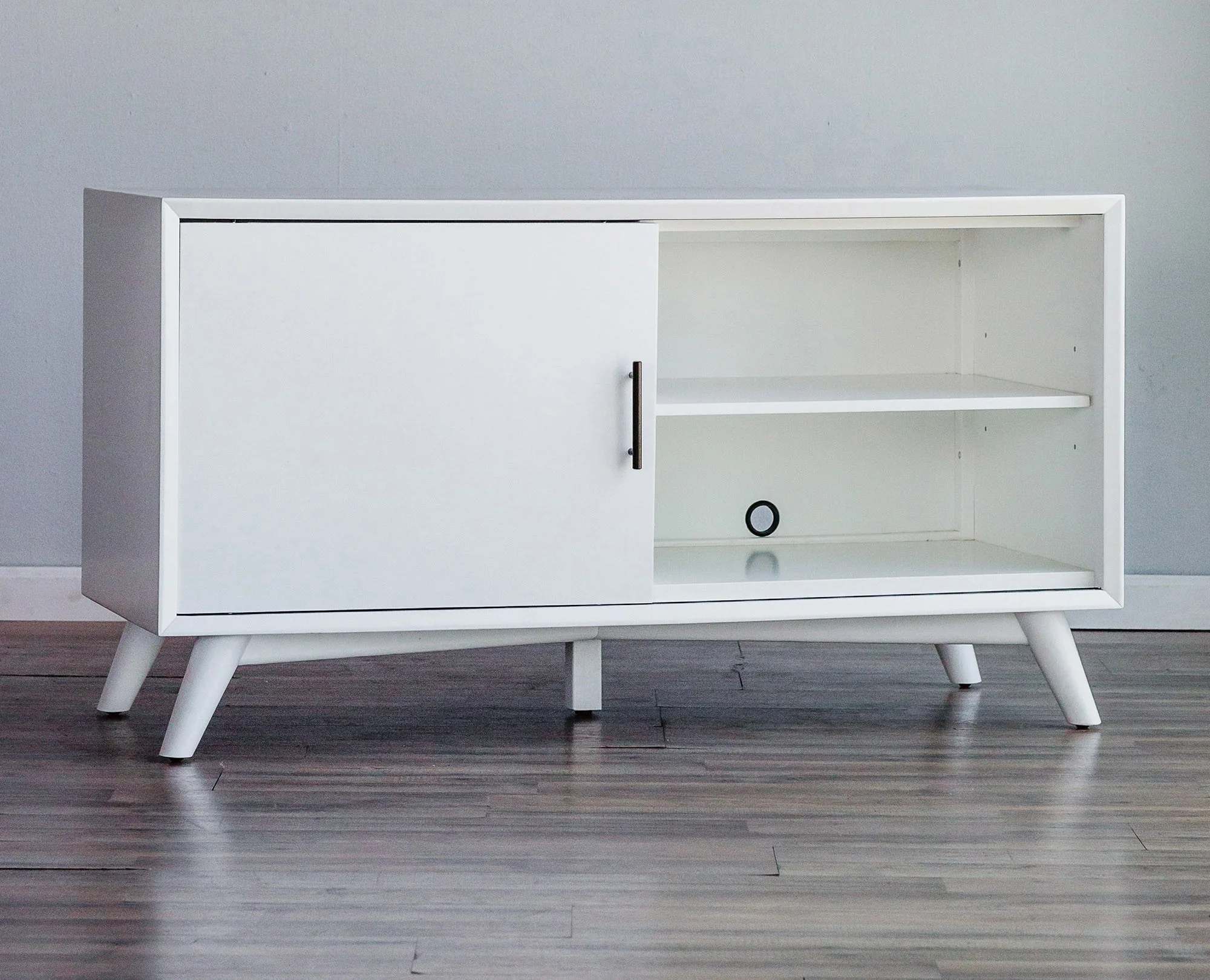 Flair 50" White Mid Century Mod TV Console By Homeroots