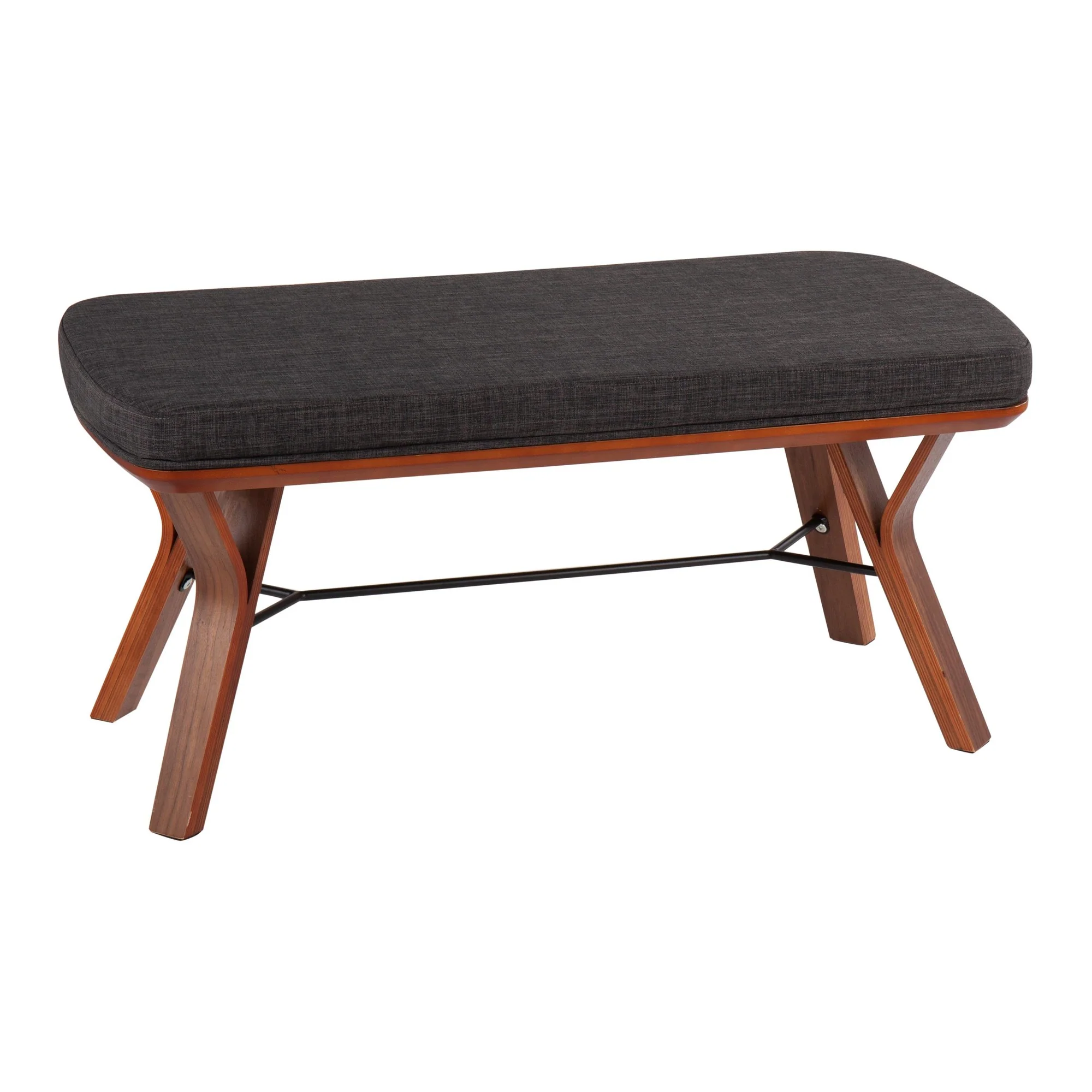 Folia Bench Gray By LumiSource - BC-FOLIA WLCHAR