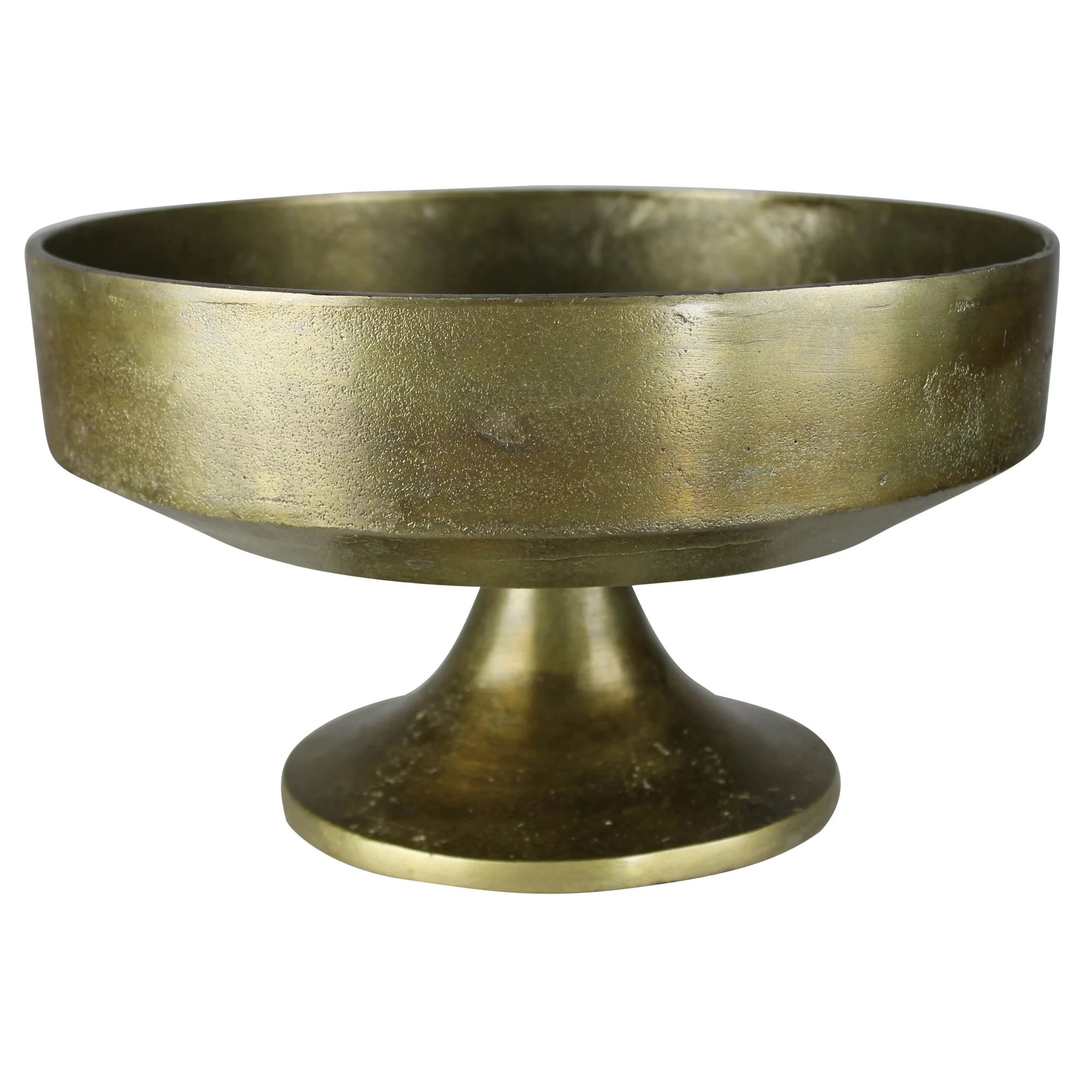 Folsom Pedestal Bowl, Brass By HomArt