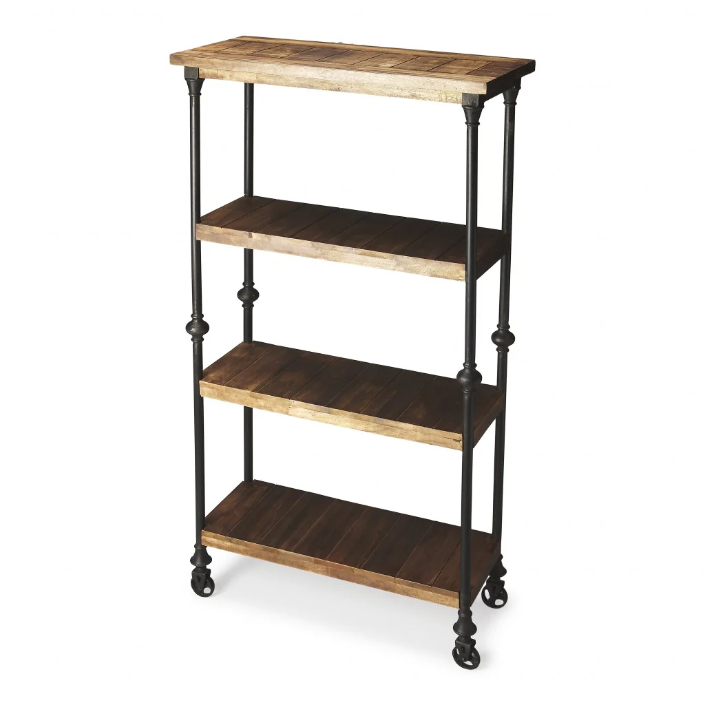 Fontainebleau Industrial Chic Bookcase By Homeroots