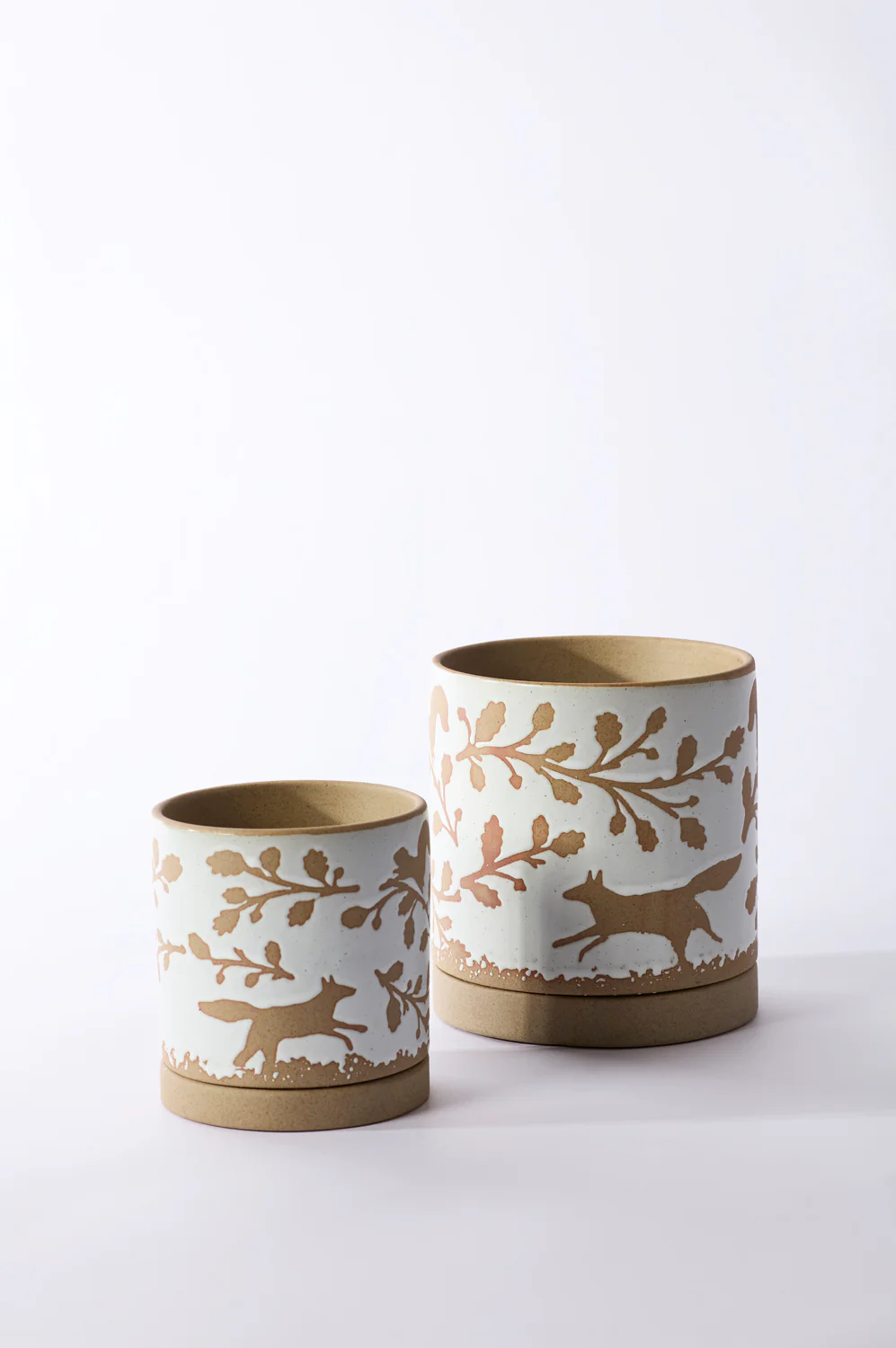 Foxtail Pot with Saucer Set of 4 By Accent Decor - Image 4