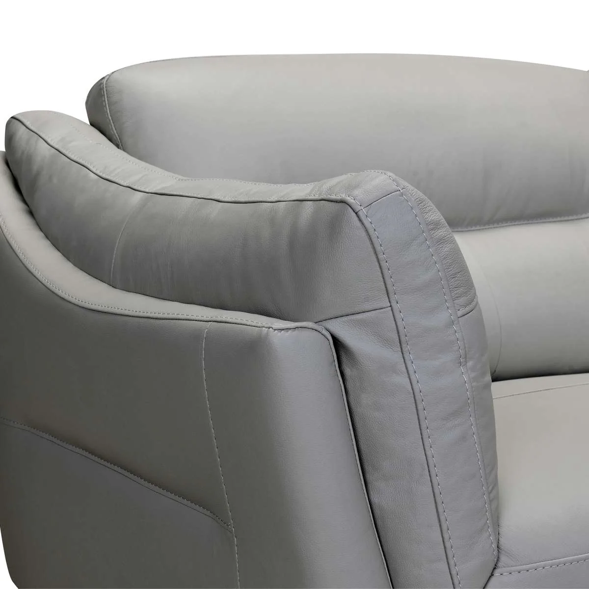 Franz 87" Modern Dove Gray Genuine Leather Sofa
By Armen Living - Image 4