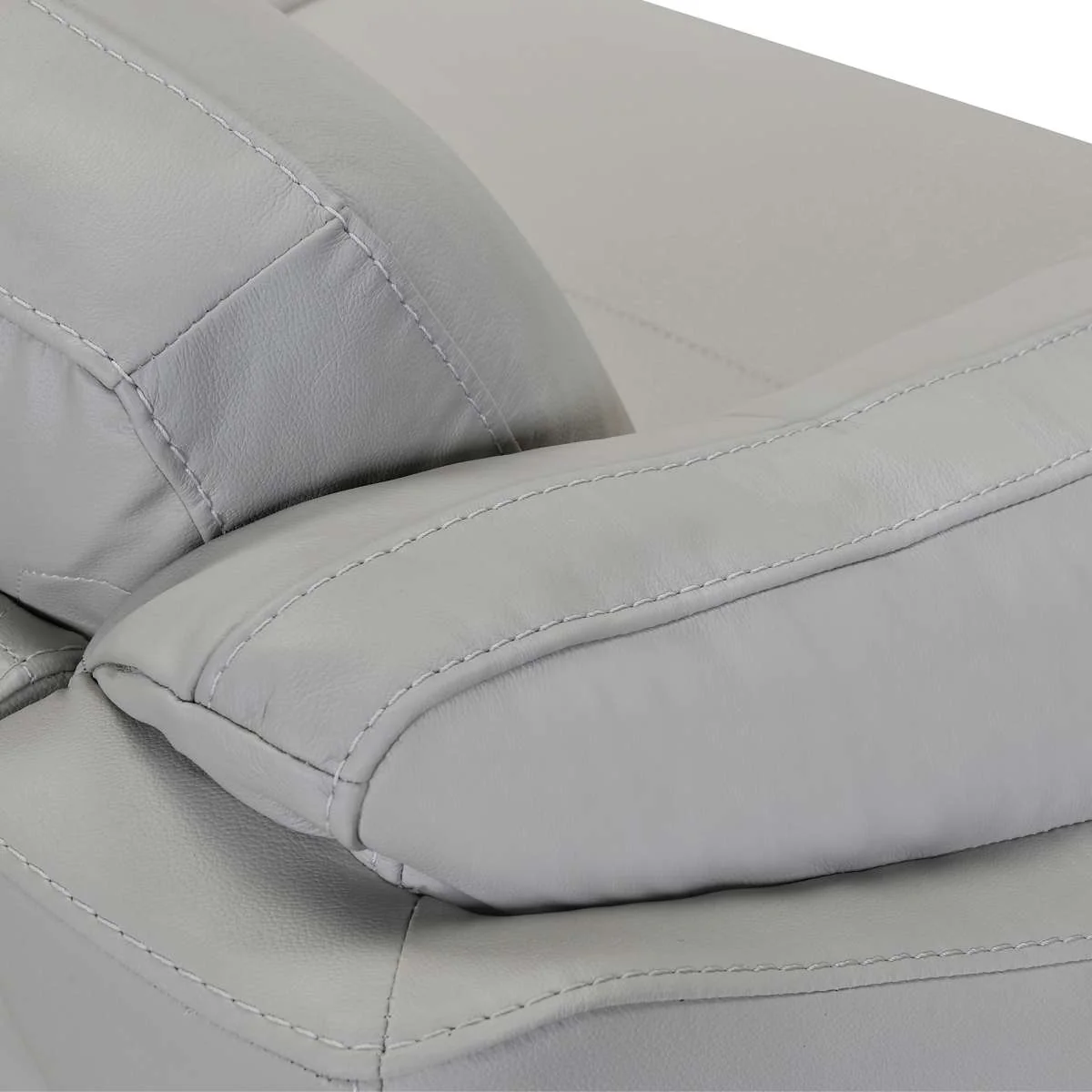 Franz 87" Modern Dove Gray Genuine Leather Sofa
By Armen Living - Image 5
