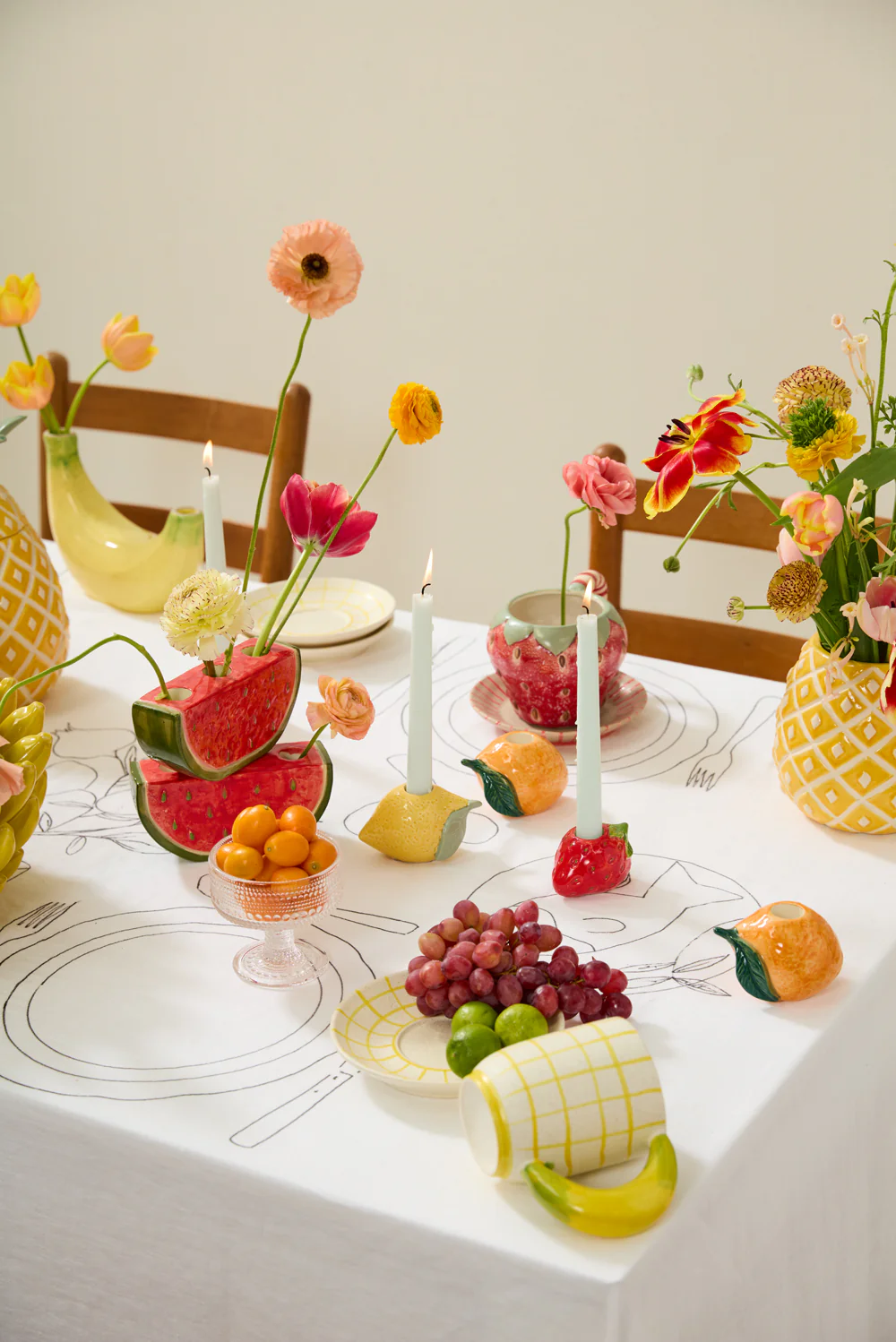 Fresh Fruit Candleholder Set of 8 By Accent Decor - Image 4