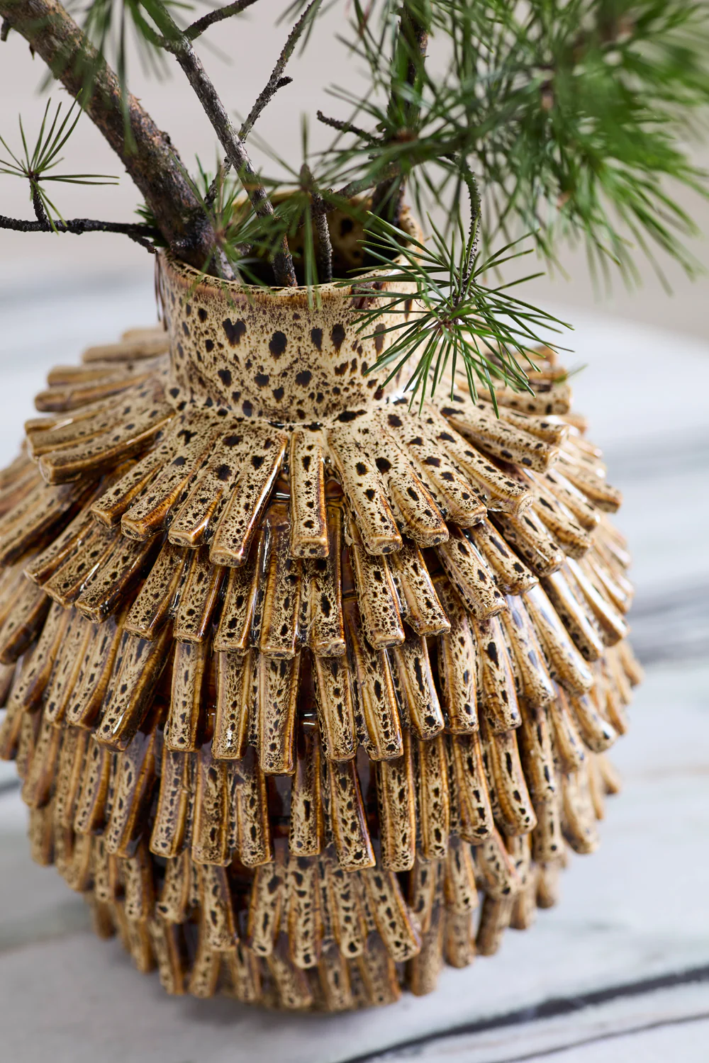 Fringe Vase By Accent Decor