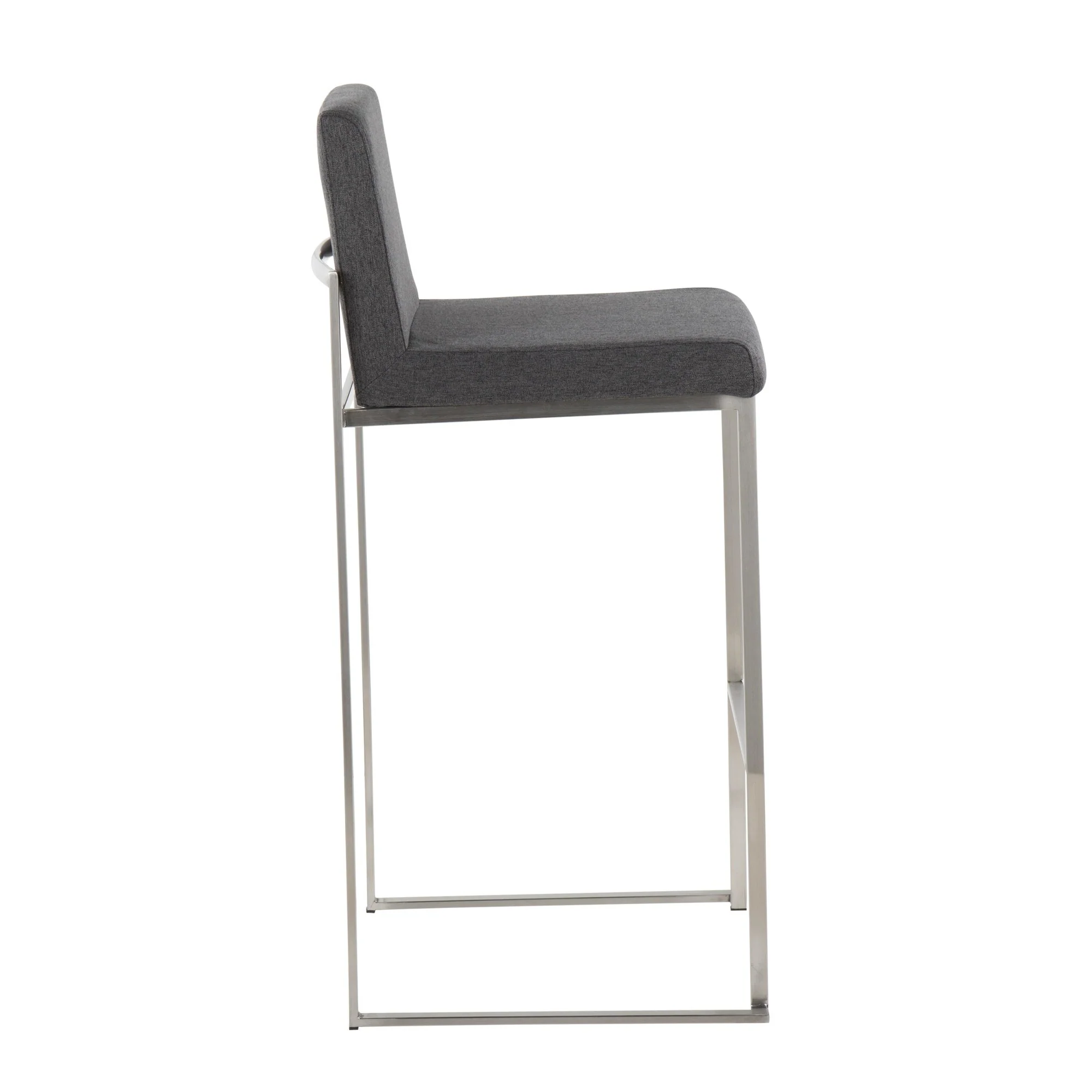 Fuji High Back Barstool - Set of 2 Beige By LumiSource - B30-FUJIHB SSFBG2 - Image 14