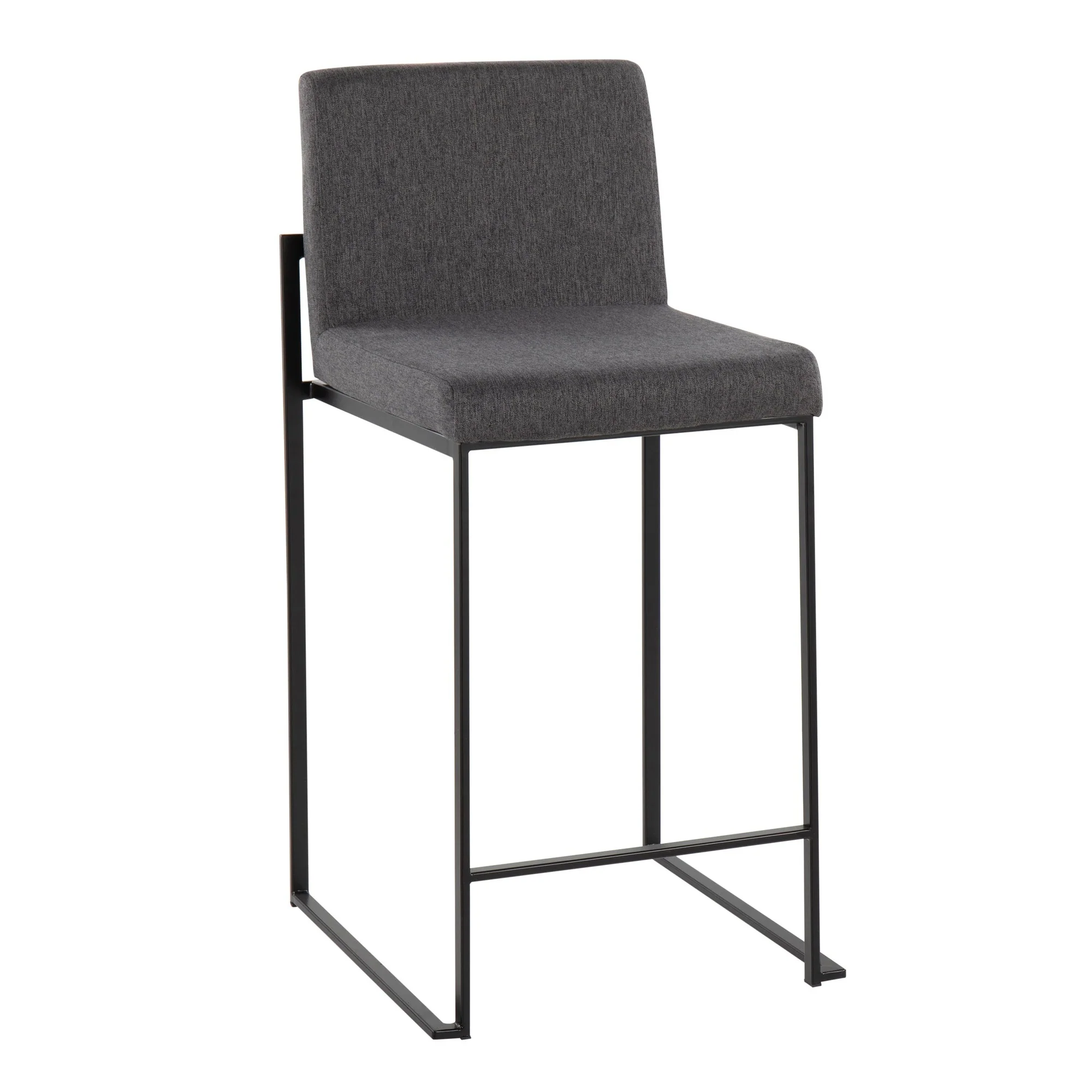 Fuji High Back Counter Stool - Set of 2 Beige By LumiSource - B26-FUJIHB BKFBG2 - Image 13
