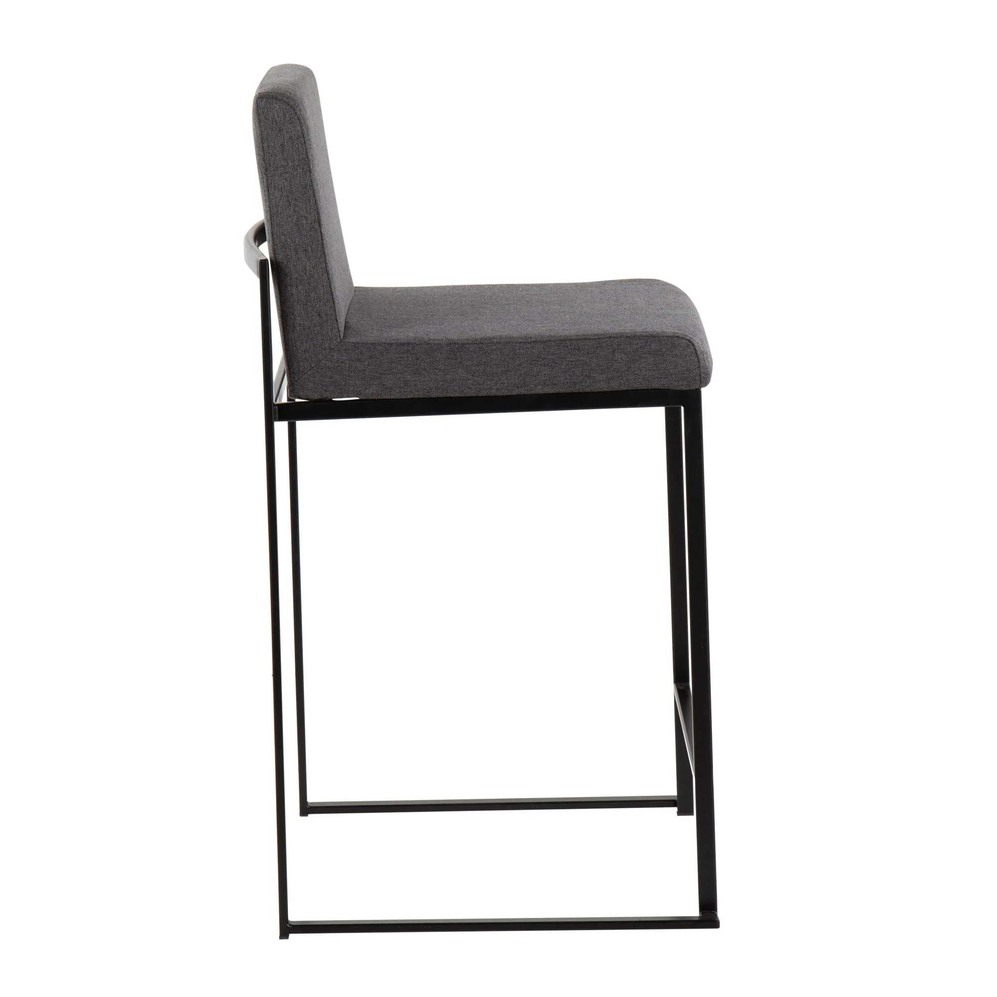 Fuji High Back 26" Fixed-Height Counter Stool - Set of 3 By LumiSource - B26-FUJIHBFB BKBG3 - Image 13
