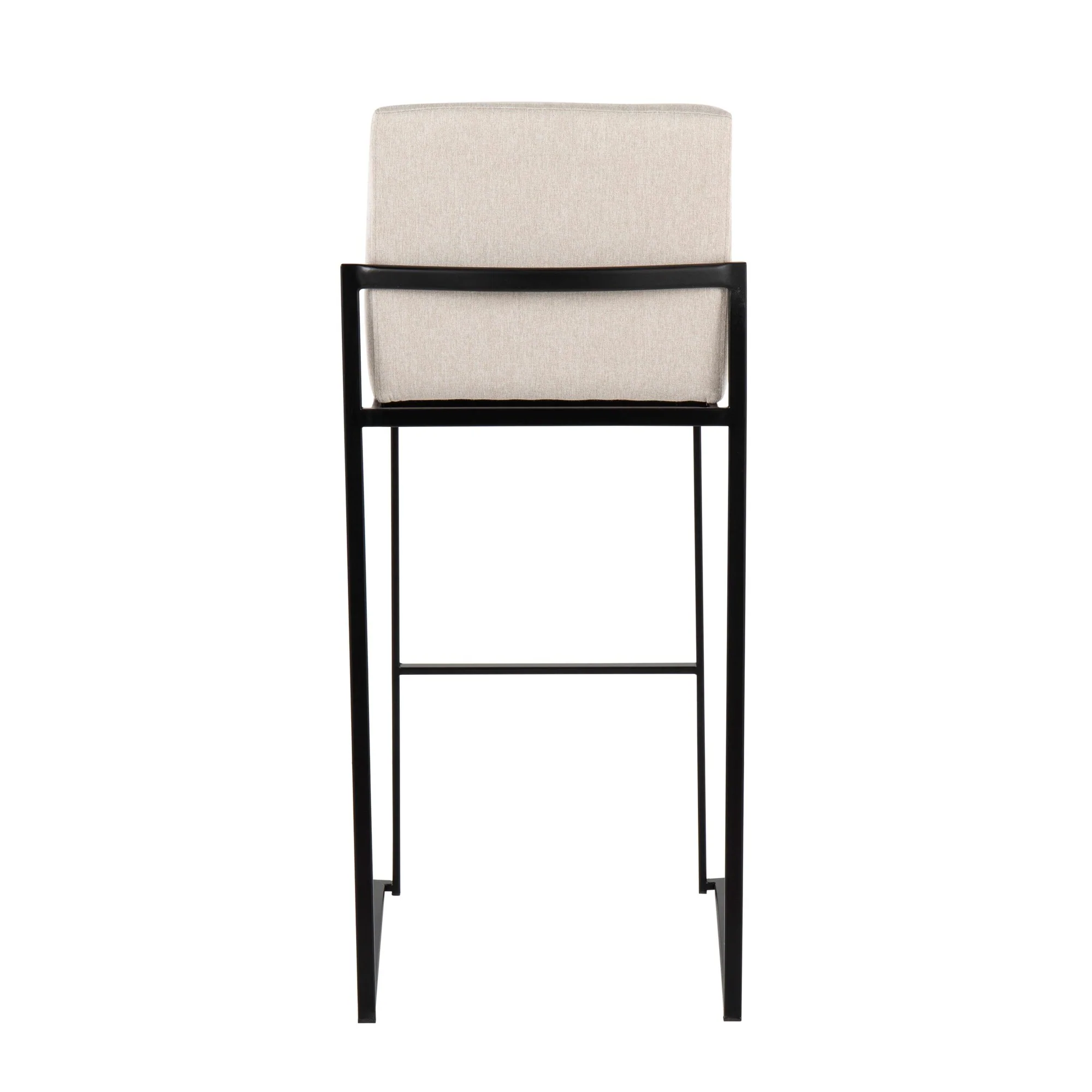 Fuji High Back 30" Fixed-Height Barstool - Set of 3 By LumiSource - B30-FUJIHBFB BKBG3 - Image 7