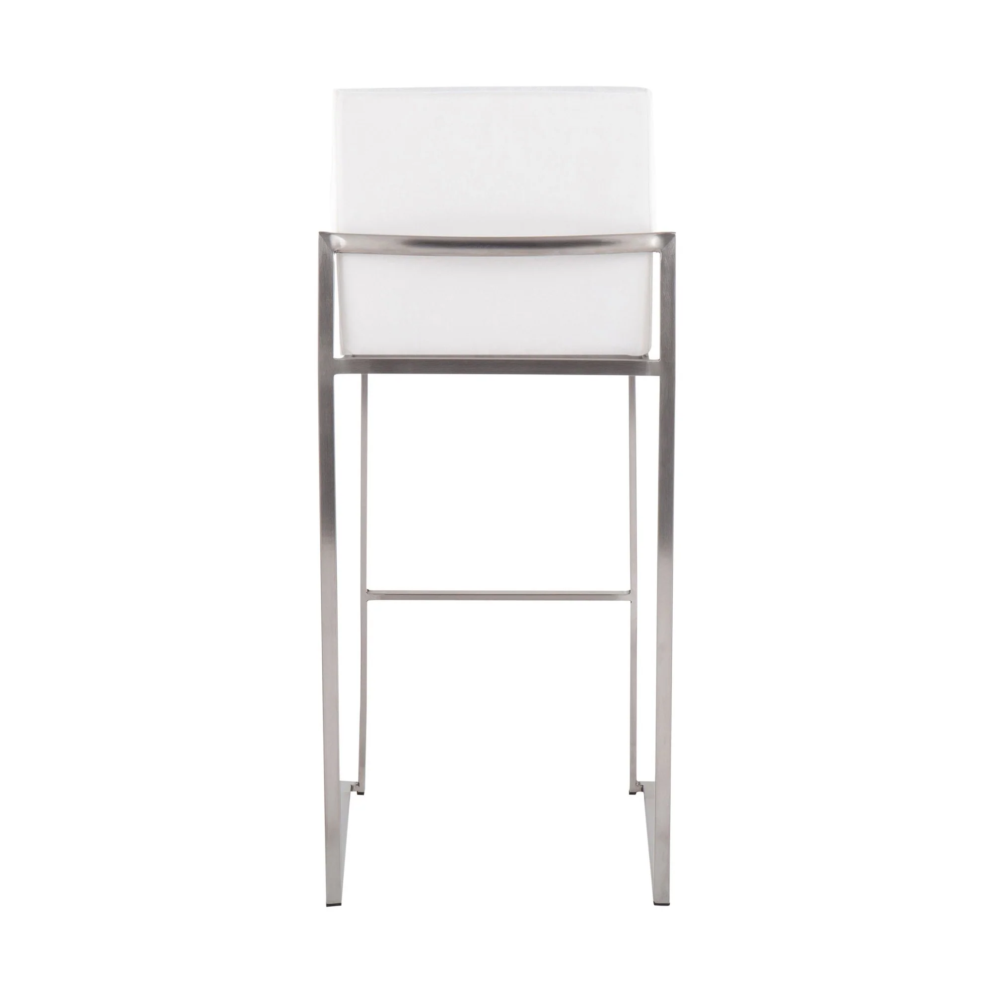 Fuji High Back 30" Fixed-Height Barstool - Set of 3 By LumiSource - B30-FUJIHBV SSW3 - Image 7