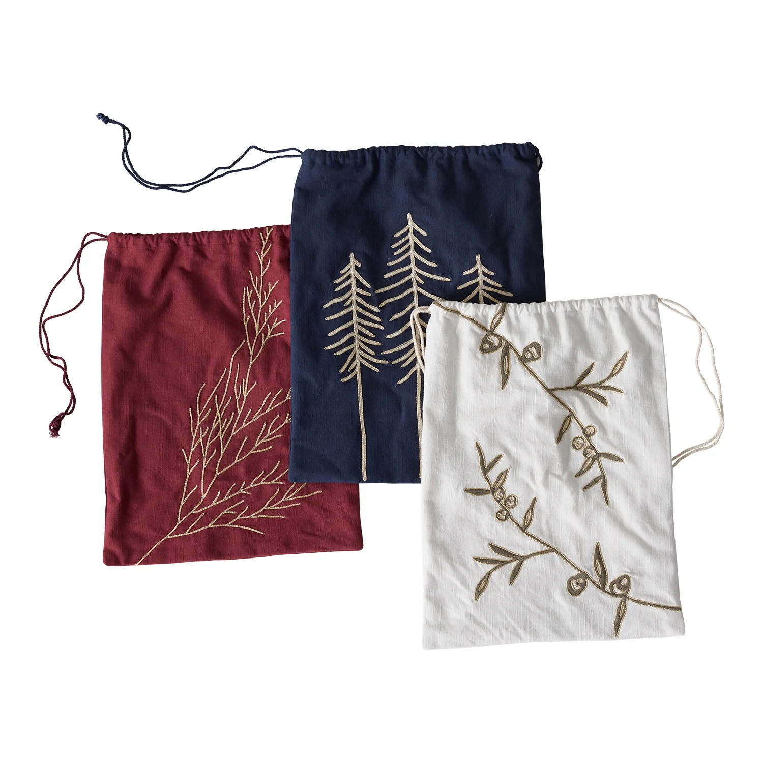 Garnet Gift Bags Set of 2 By Accent Decor - Image 2
