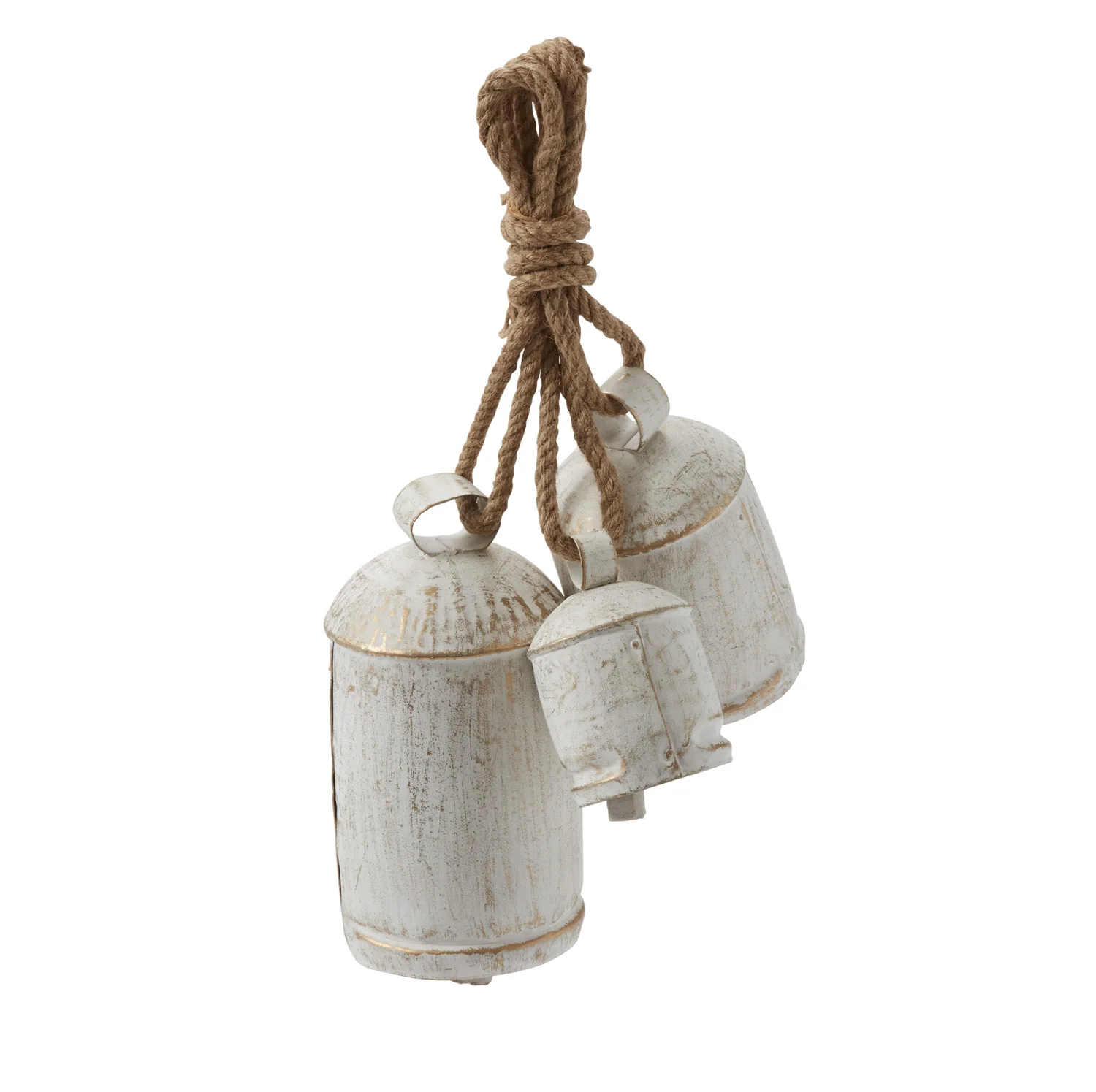 Gathered Hanging Bells Set of 2 By Accent Decor - Image 2