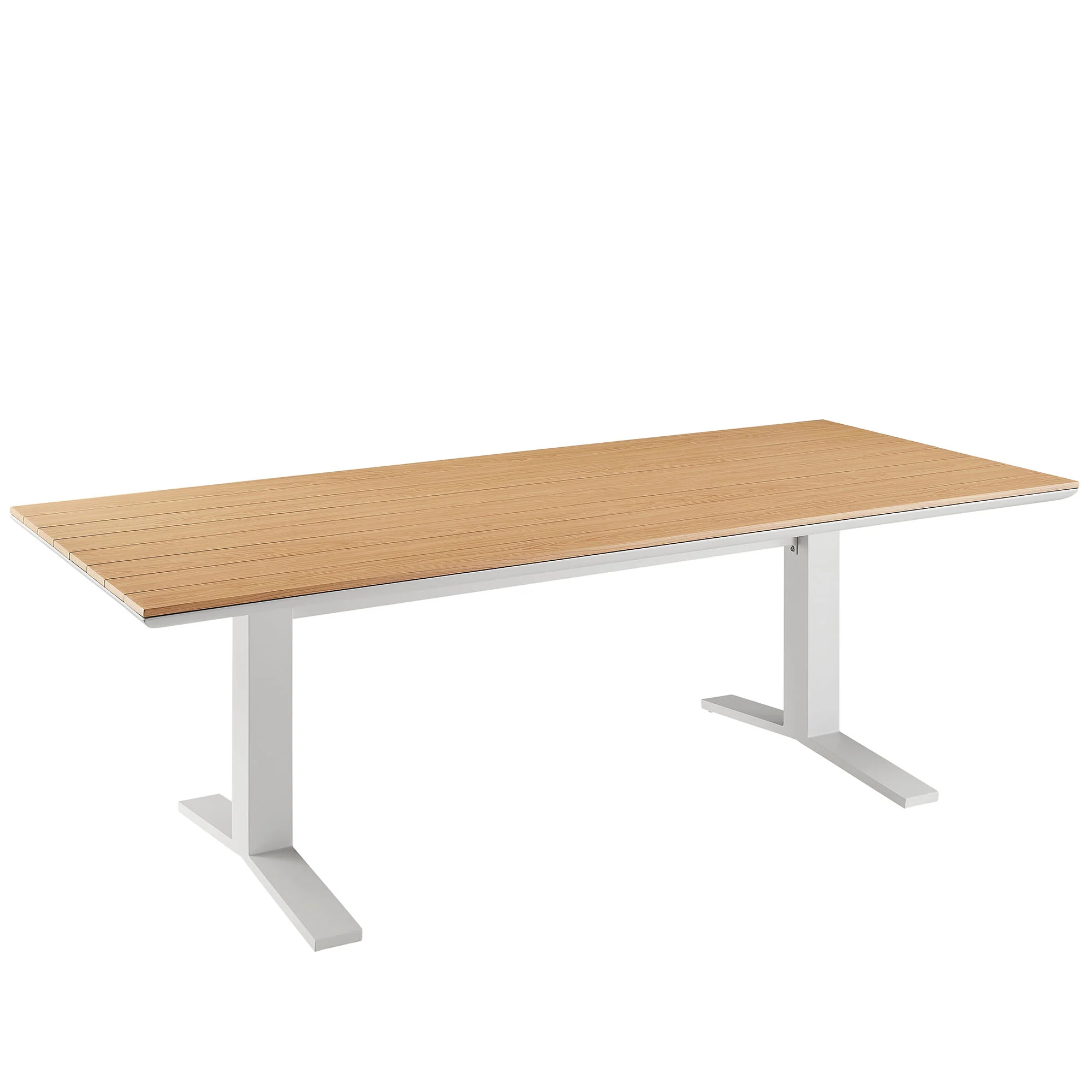 Gavelston 91" Outdoor Patio Aluminum Dining Table by Modway - Image 9