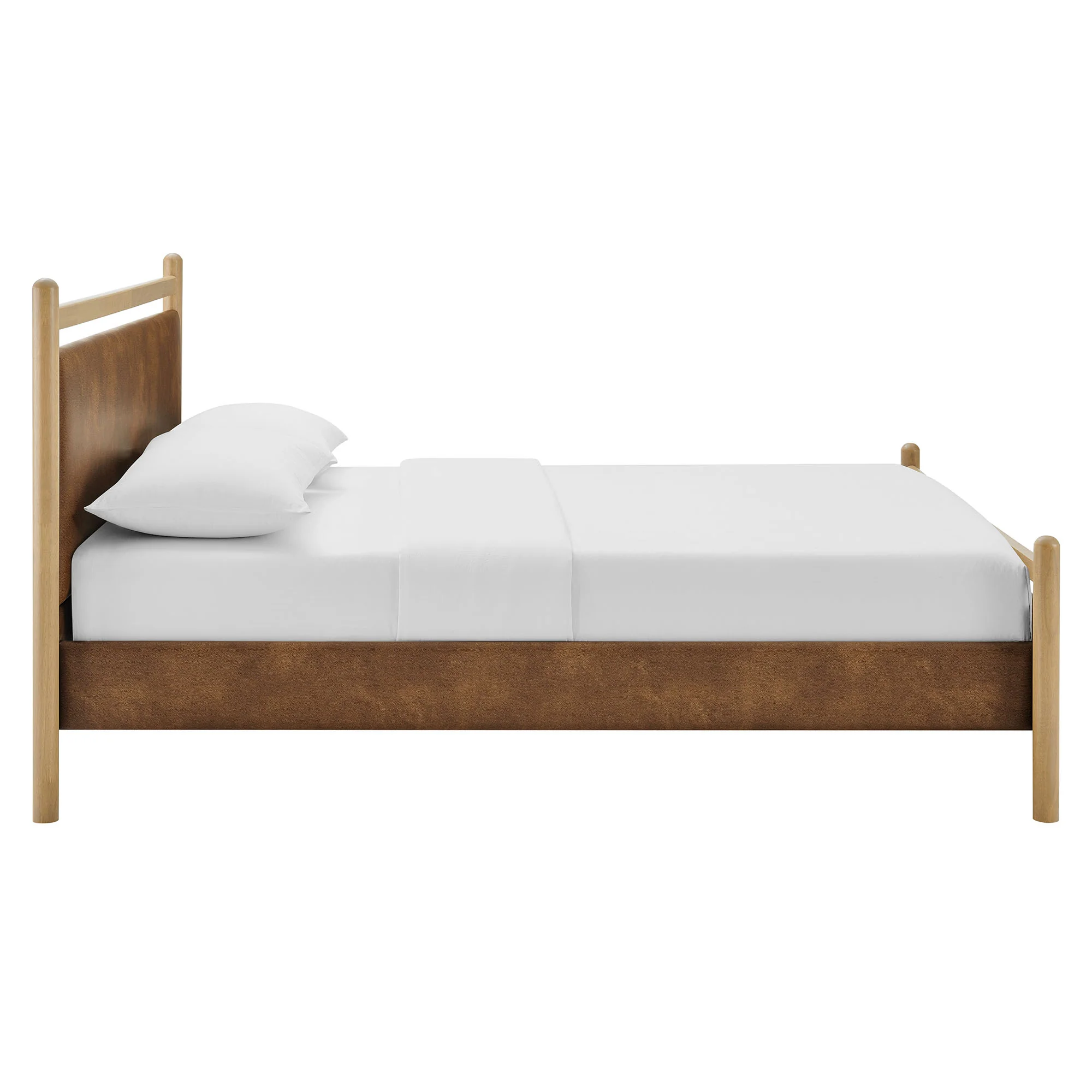 Ginny King Size Vegan Leather Platform Bed Frame by Modway - Image 2