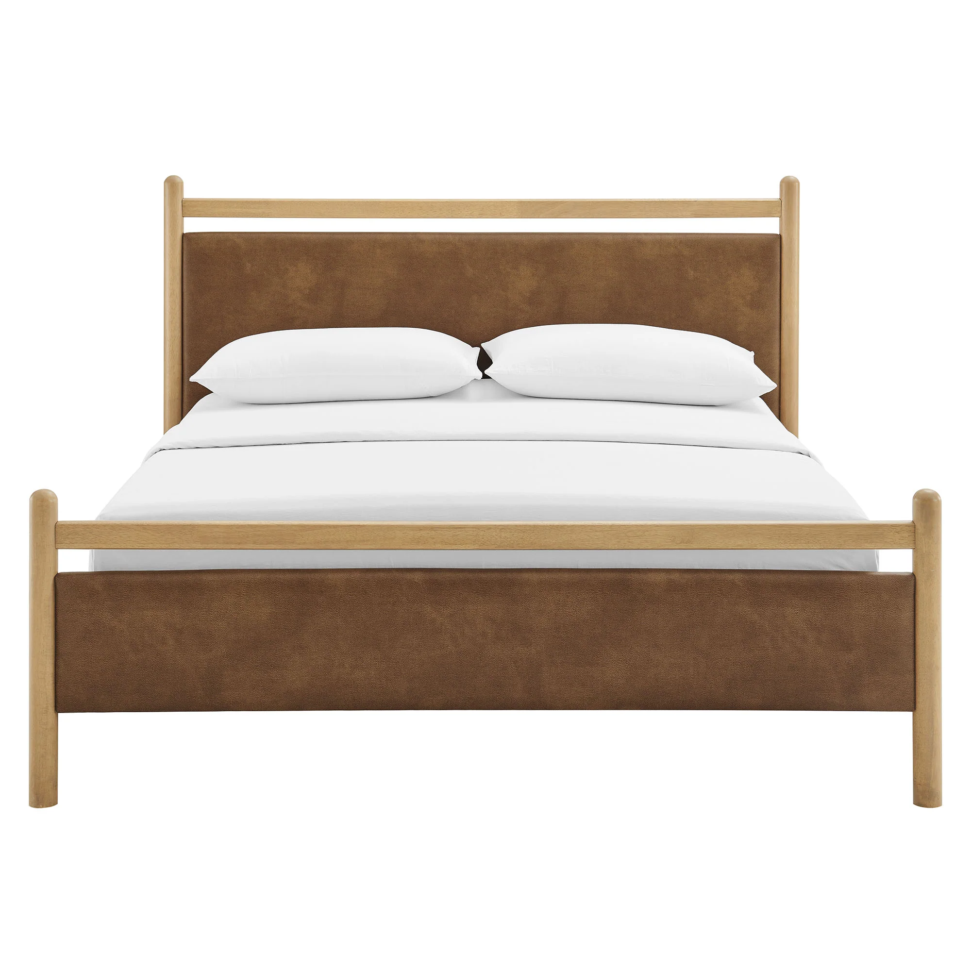 Ginny King Size Vegan Leather Platform Bed Frame by Modway - Image 3