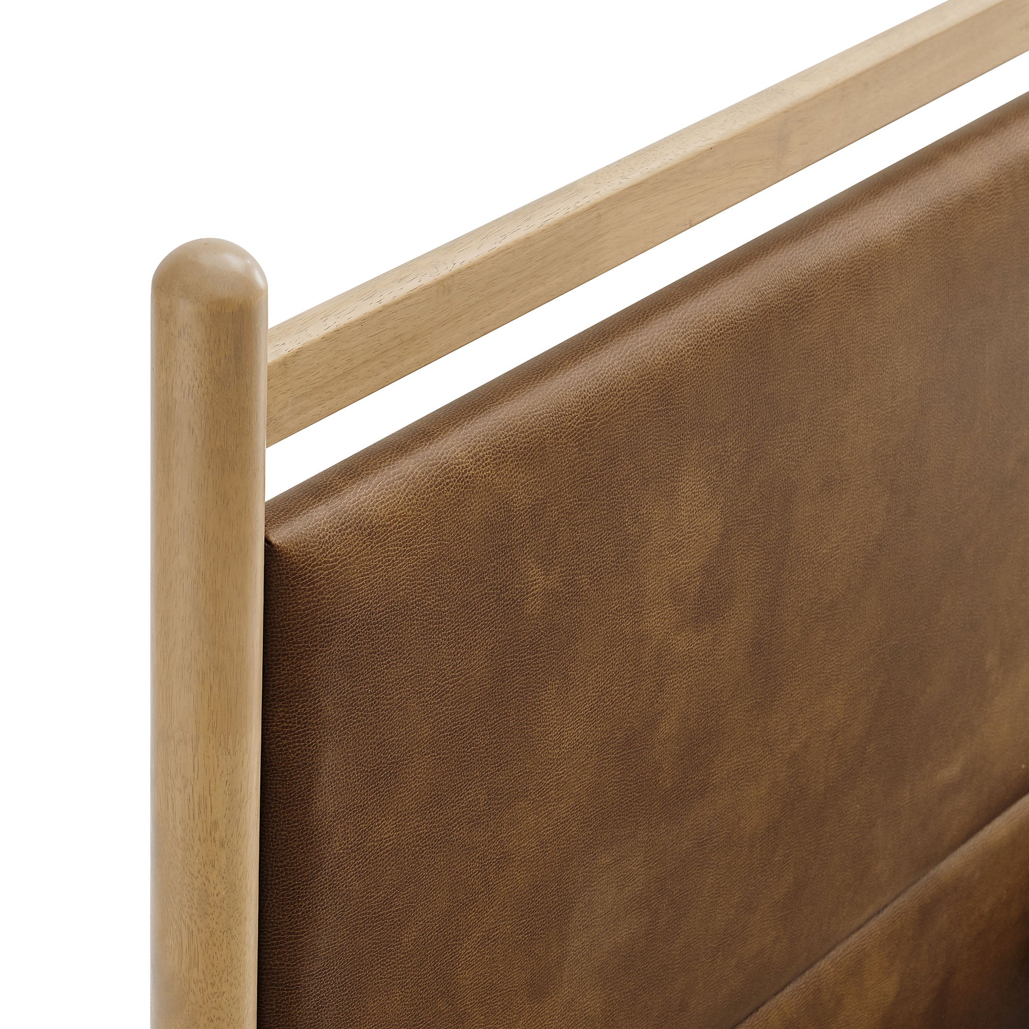 Ginny King Size Vegan Leather Platform Bed Frame by Modway - Image 4