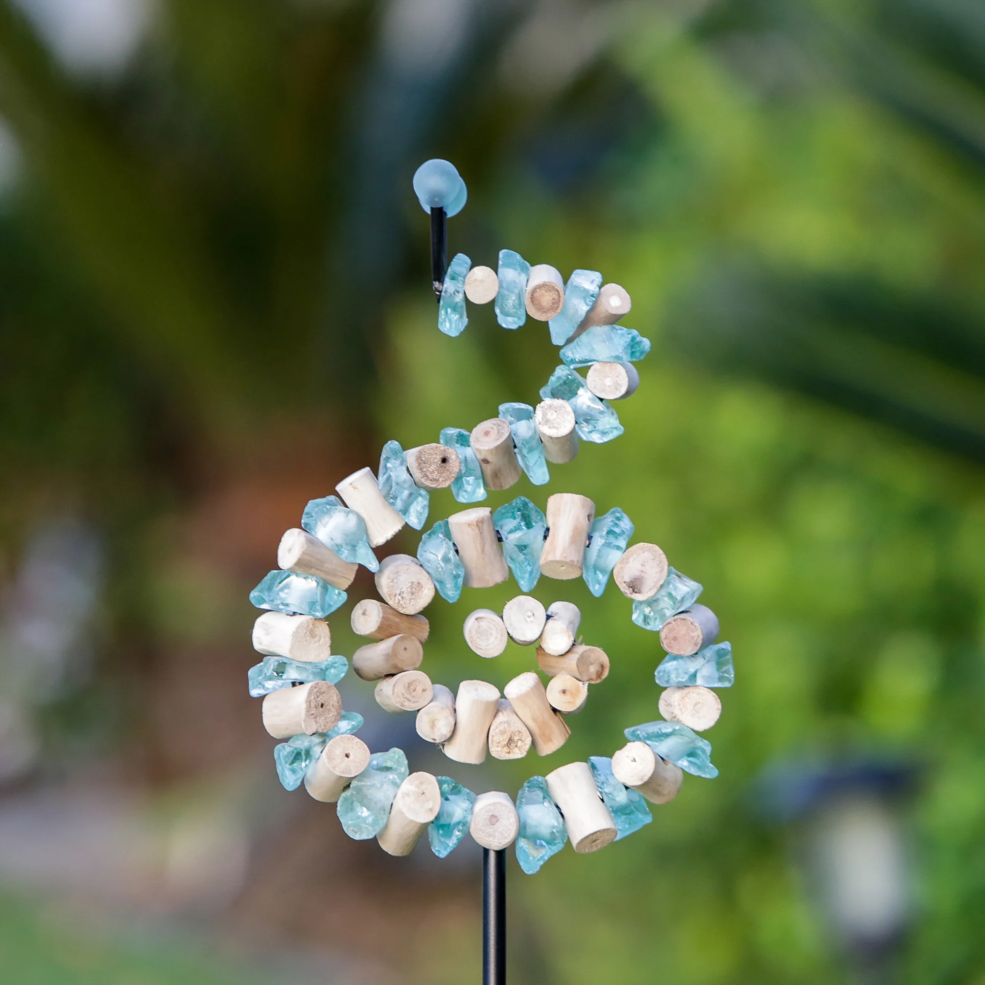 Glass Snail Garden Stake Set of 4 By Garden Age Supply