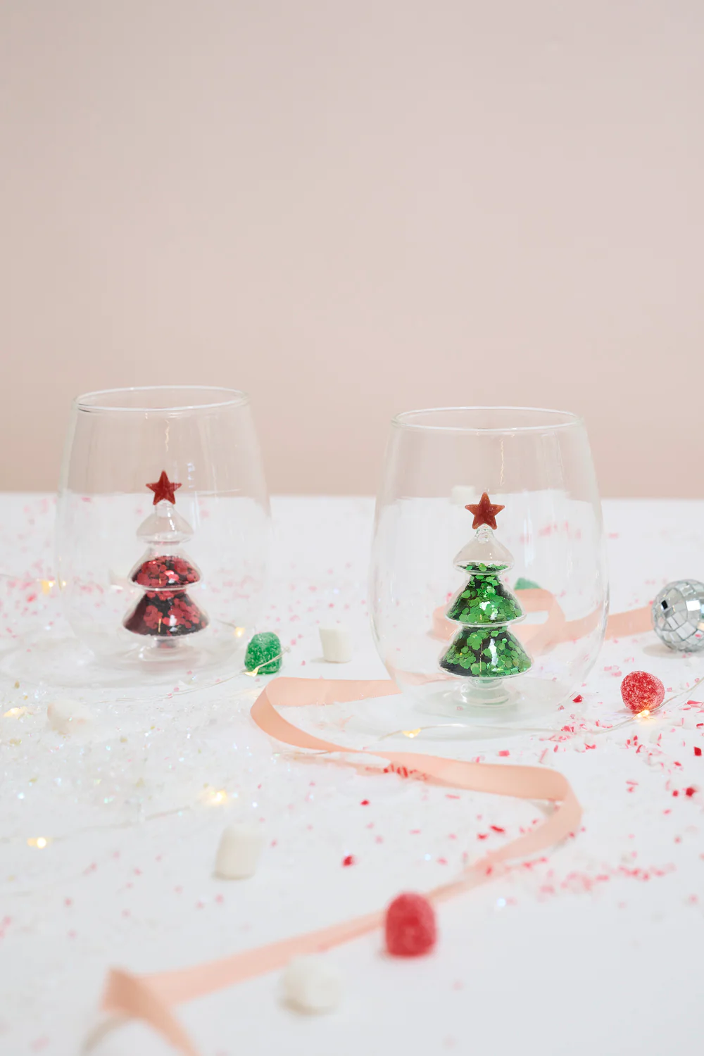 Glitter Tree Drinkware Set of 4 By Accent Decor - Image 6