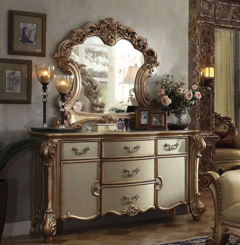 Gold Patina Bone Patina Dresser By Homeroots