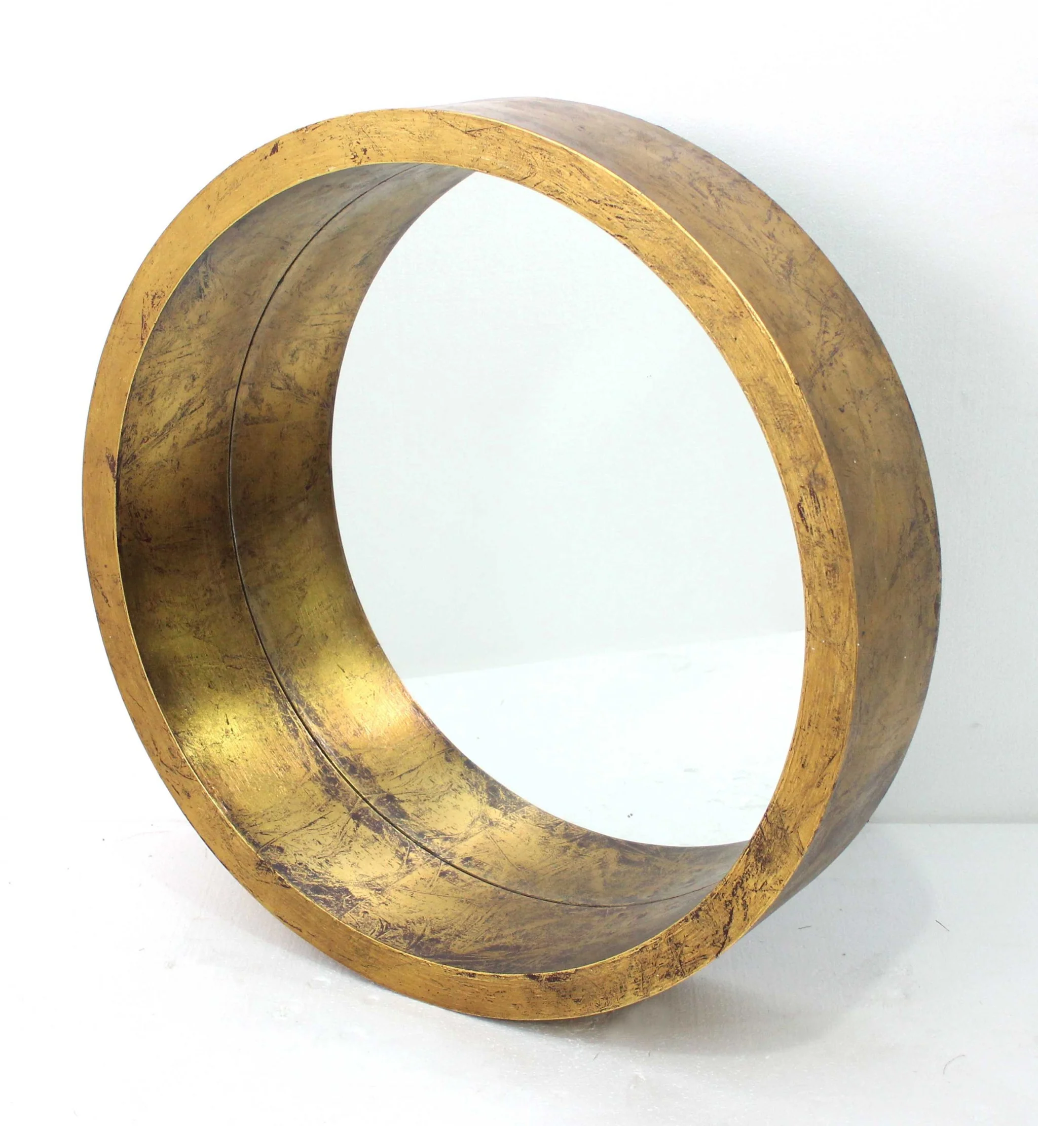 Gold Round Tray Shaped Cosmetic Mirror By Homeroots