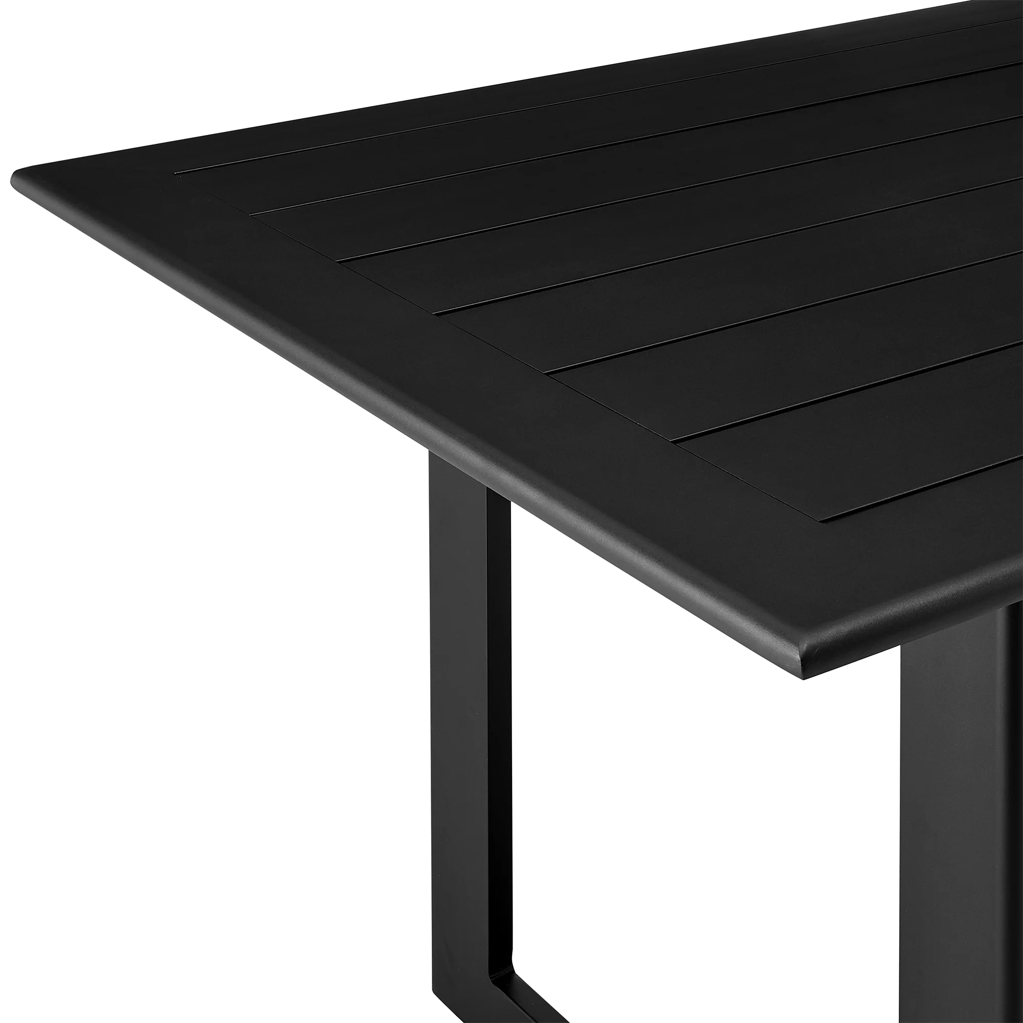 Grand Outdoor Patio Dining Table in Aluminum By Armen Living - Image 5