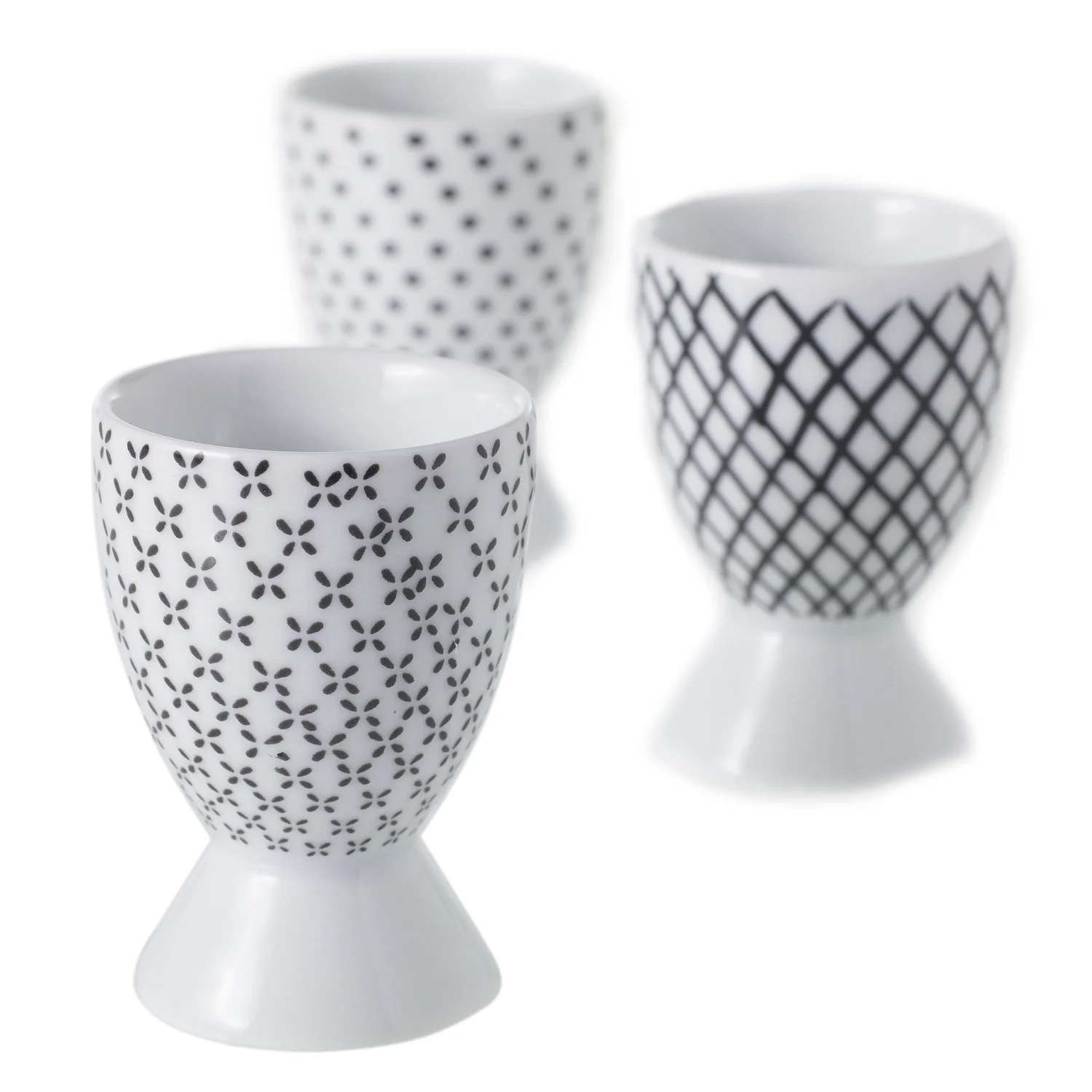 Graphic Egg Cup Set of 12 By Accent Decor - Image 2