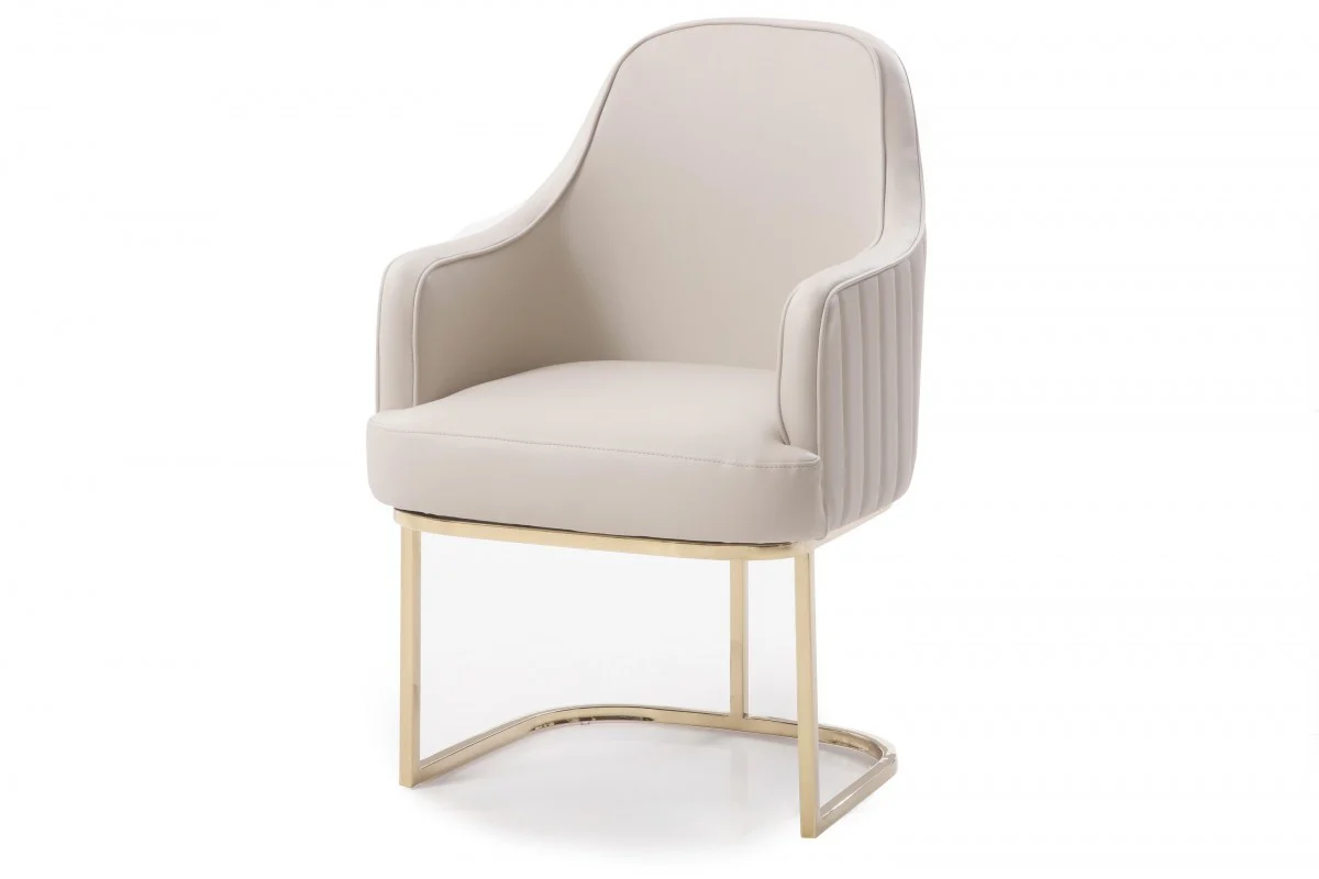 Gray Gold Modern Dining Chair By Homeroots - 472167