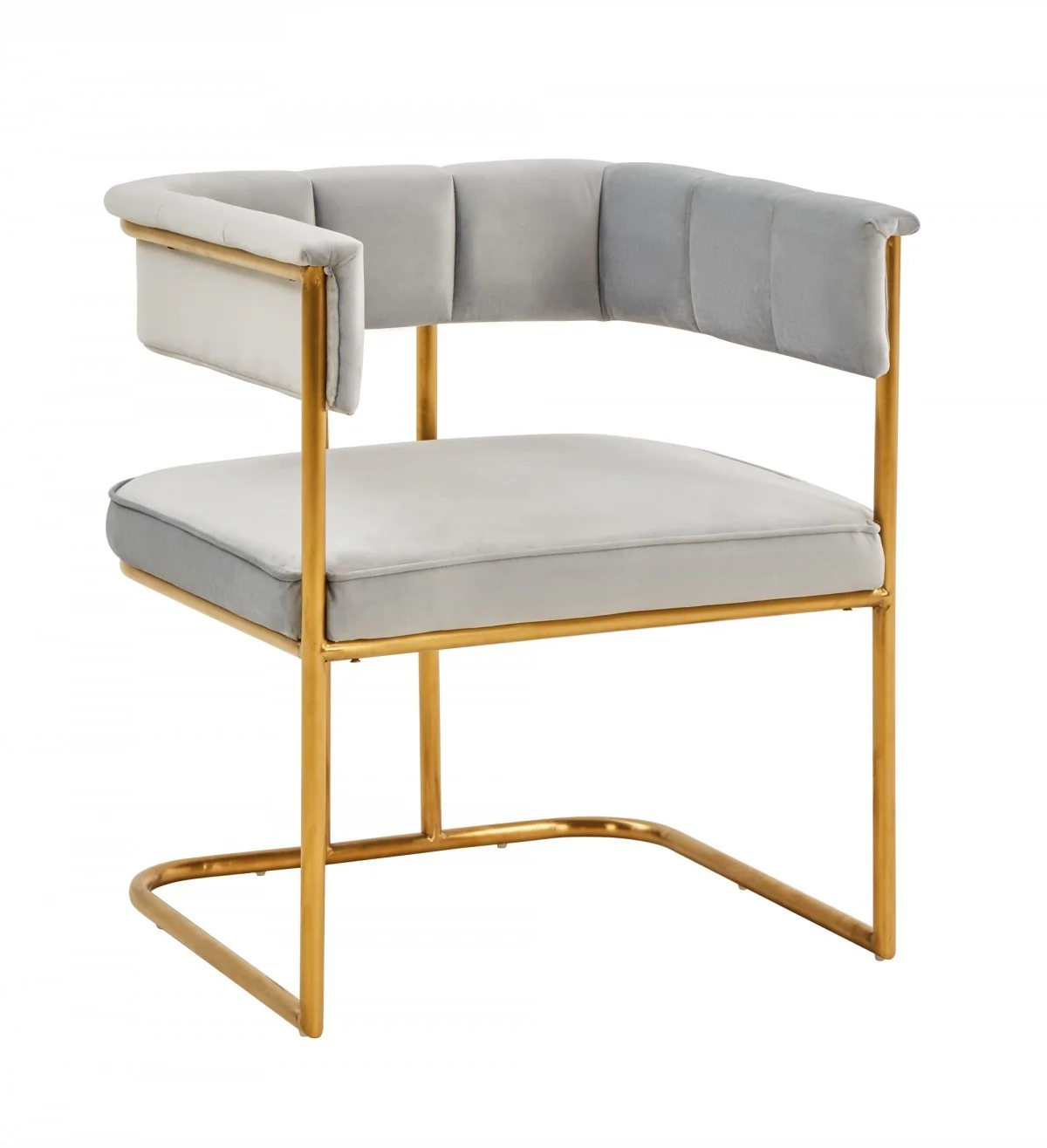 Gray Gold Modern Dining Chair By Homeroots - 472215