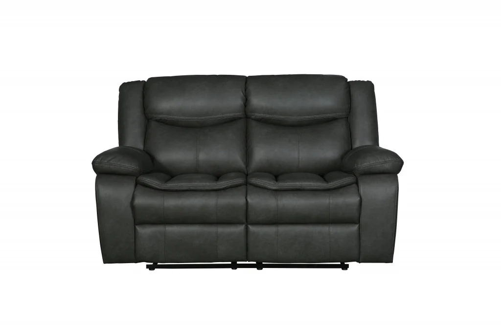 Gray Loveseat By Homeroots - 366300