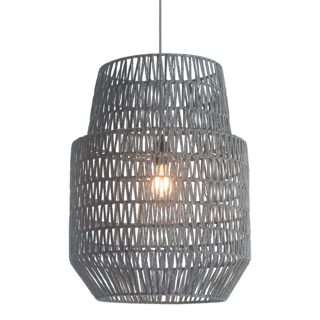 Gray Night Sky Zig Zag Ceiling Lamp By Homeroots