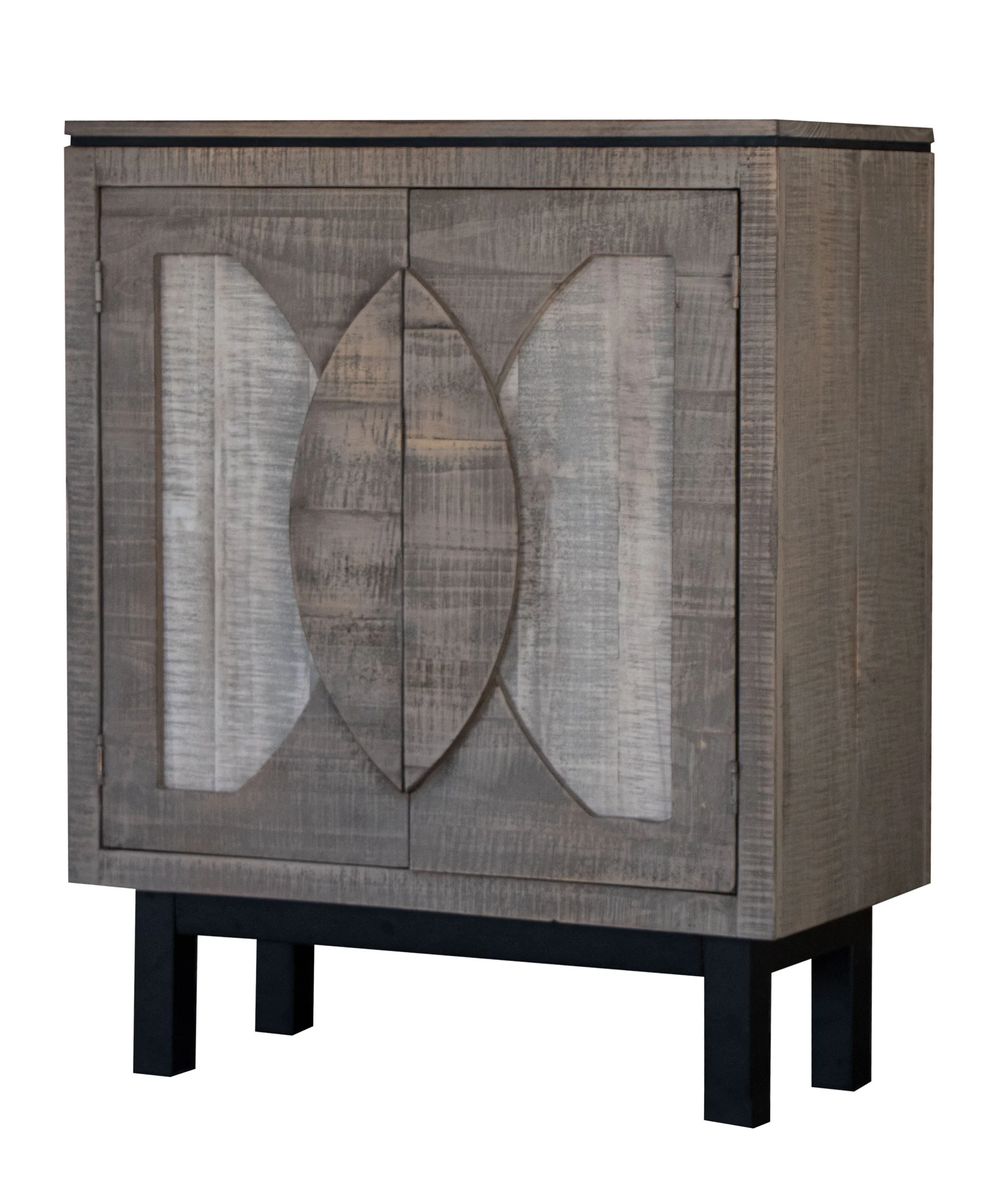 Gray Solid and Manufactured Wood Distressed Buffet Table By Homeroots