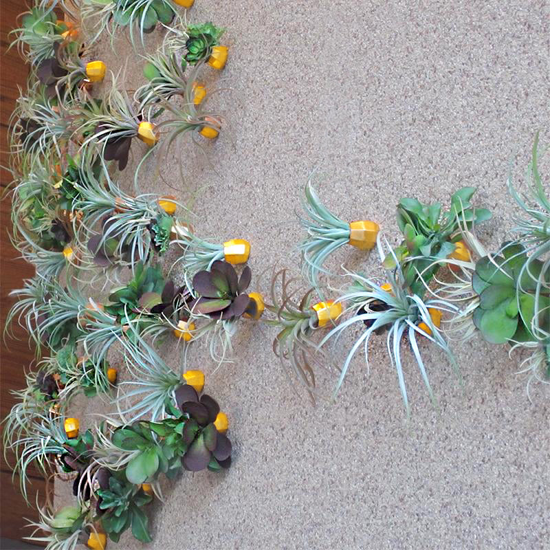Green Wall Satellite, Wall Play™ Barnacle w/ Succulents & Air Plants, Set of 10 By Gold Leaf - Image 10