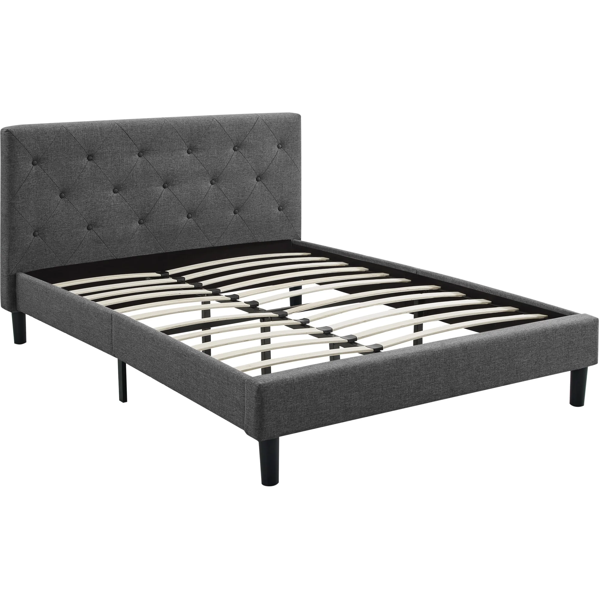 Grey King Platform Bed By Homeroots - Image 7