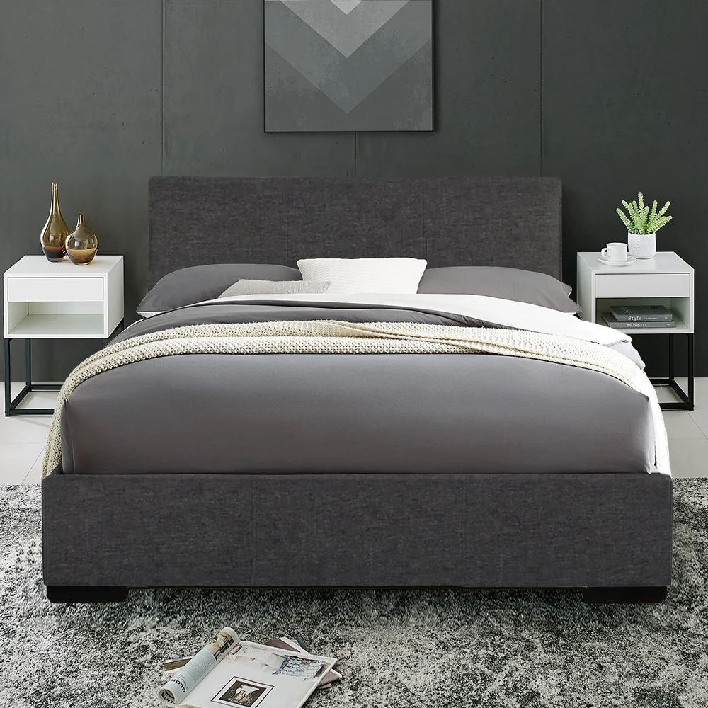 Grey Platform Full Bed By Homeroots